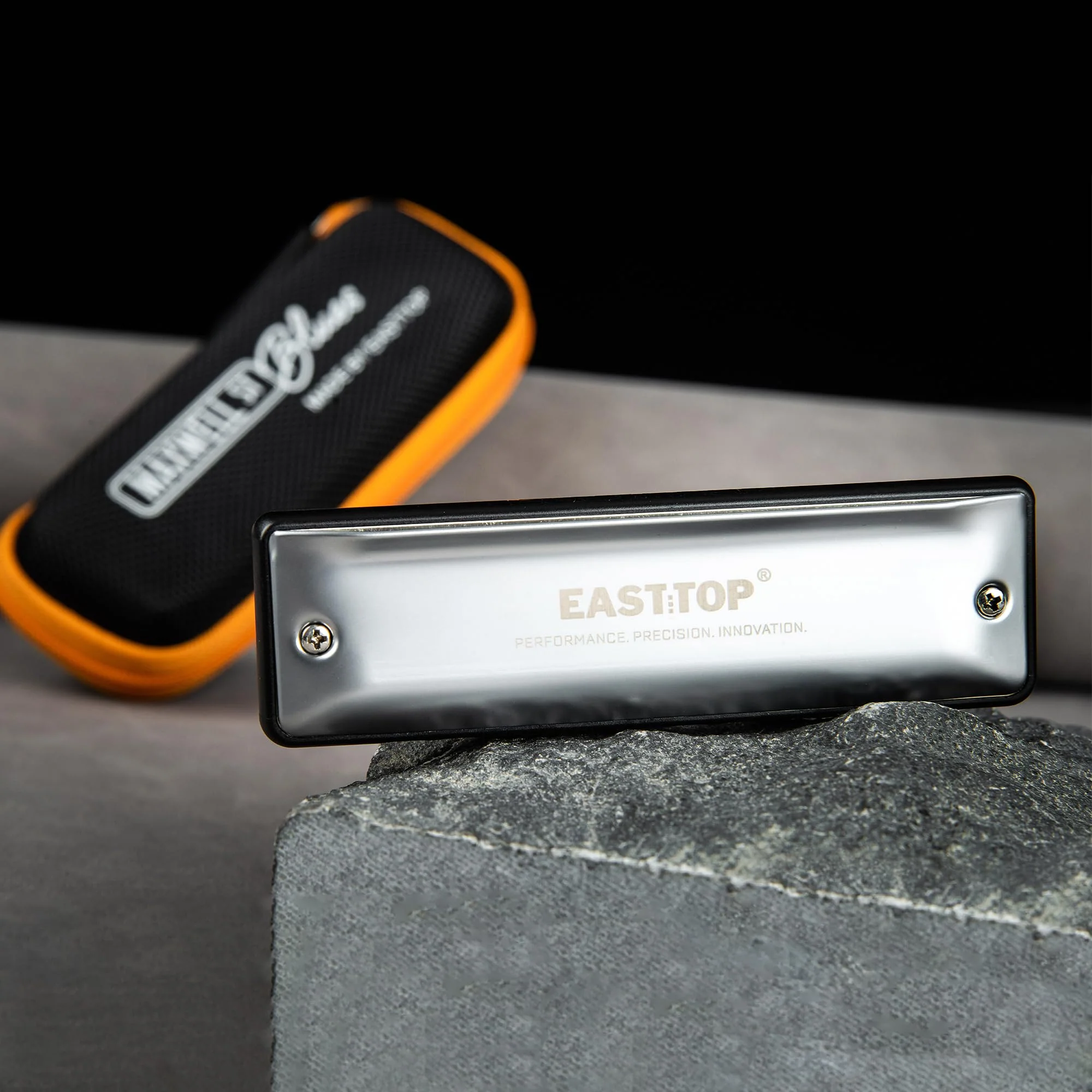 East top MAXWELL ST Blues Harmonica C, Professional Overblow and Bending 10 Holes MS030 Mouth Organ For All Levels Adults, Professional Players and Students MS030-C - Image 4