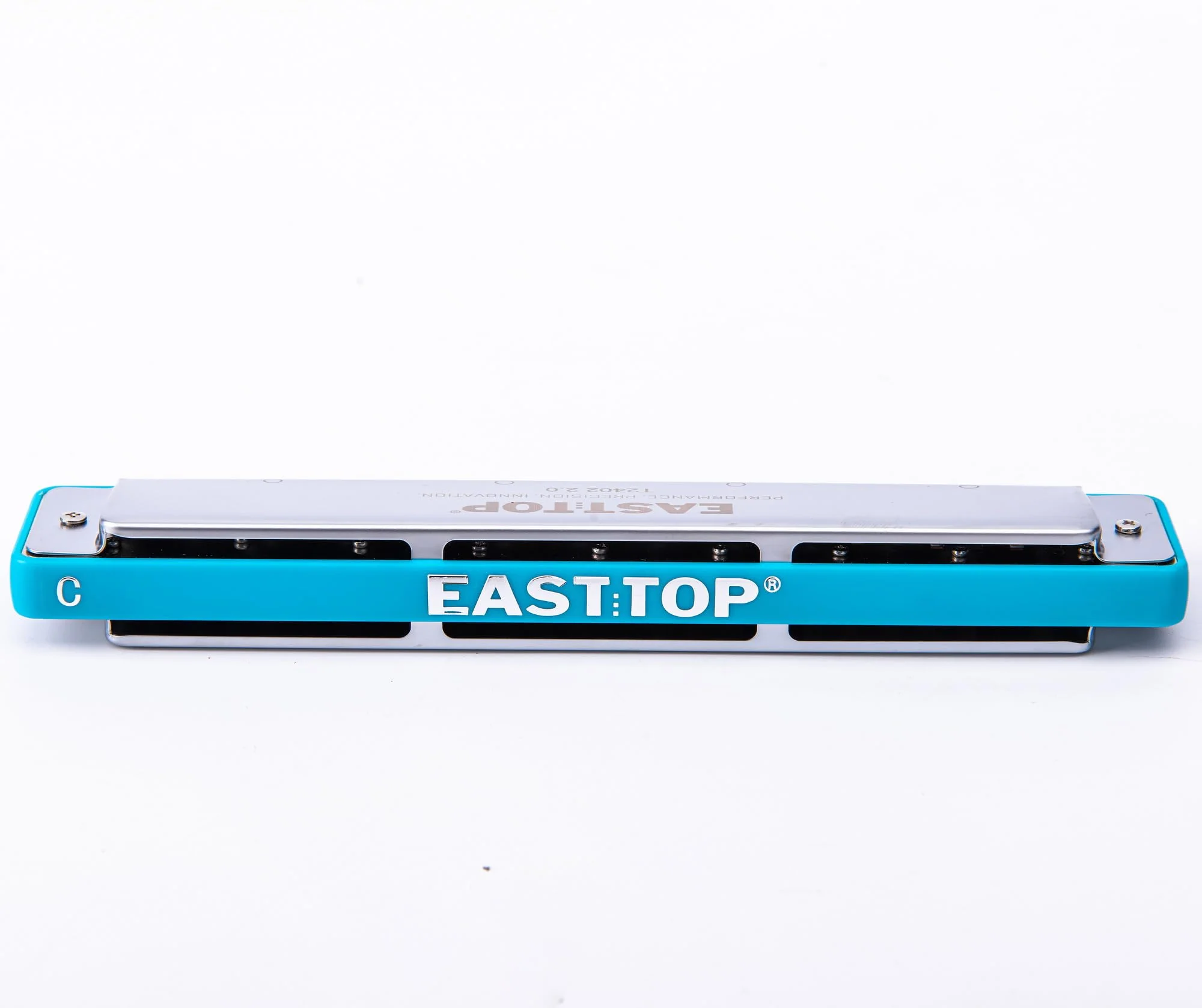 EAST TOP Tremolo Harmonica Key of C, 24 Holes Professional Tremolo Mouth Organ T2402 2.0 Harmonica For Adults, Professionals and Students(Blue ABS) blue-C - Image 3