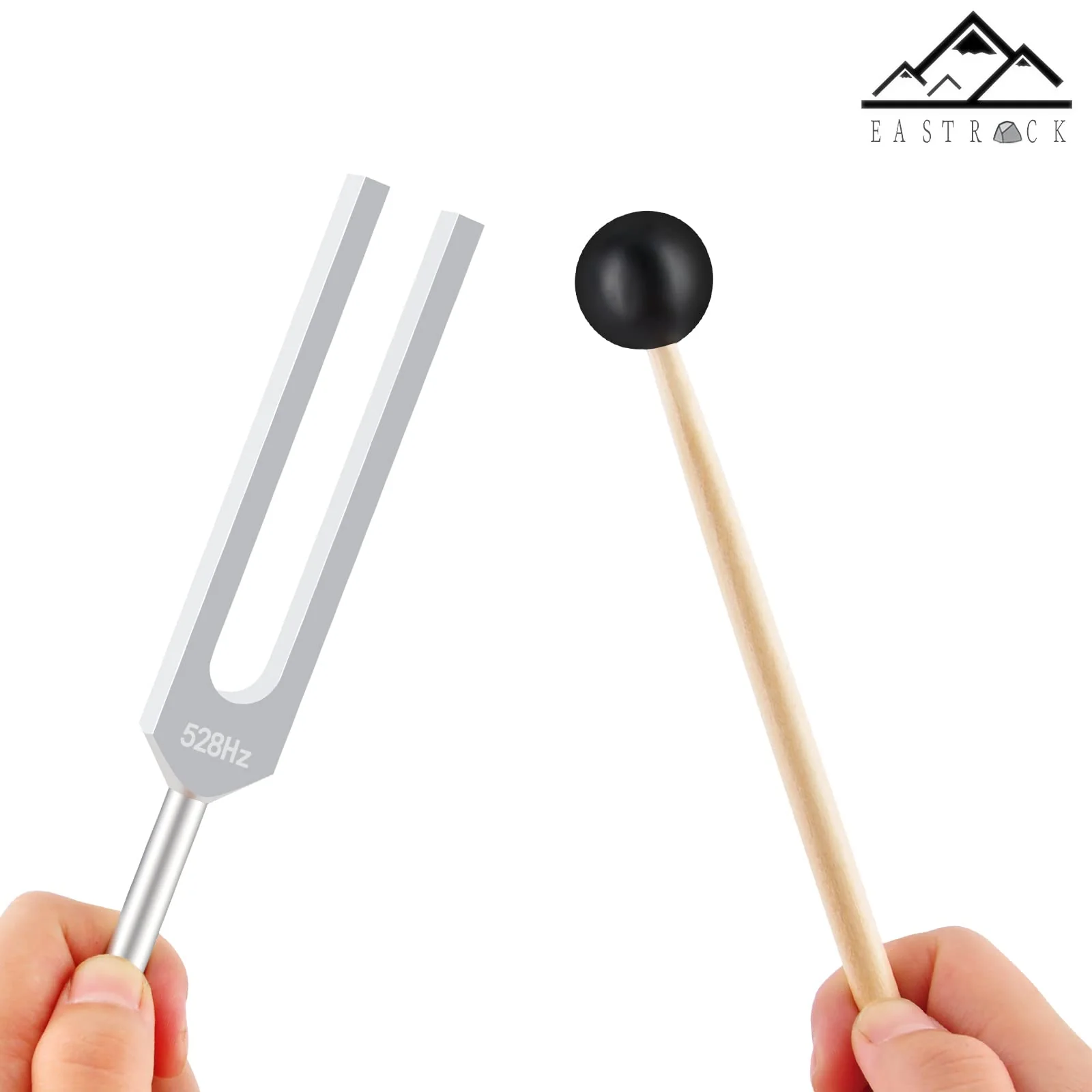 EASTROCK 528 Hz Tuning Fork with Silicone Hammer and Cleaning Cloth,Clinical Grade Nerve/Sensory for Perfect Healing Musical Instrument and Stress Reliever Healing Tuning Fork 528HZ - Image 5