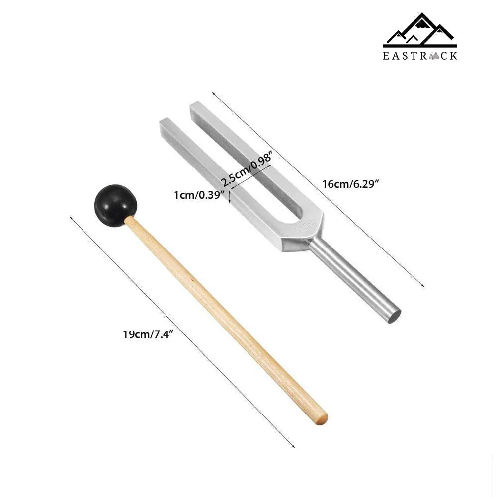 EASTROCK 528 Hz Tuning Fork with Silicone Hammer and Cleaning Cloth,Clinical Grade Nerve/Sensory for Perfect Healing Musical Instrument and Stress Reliever Healing Tuning Fork 528HZ - Image 6