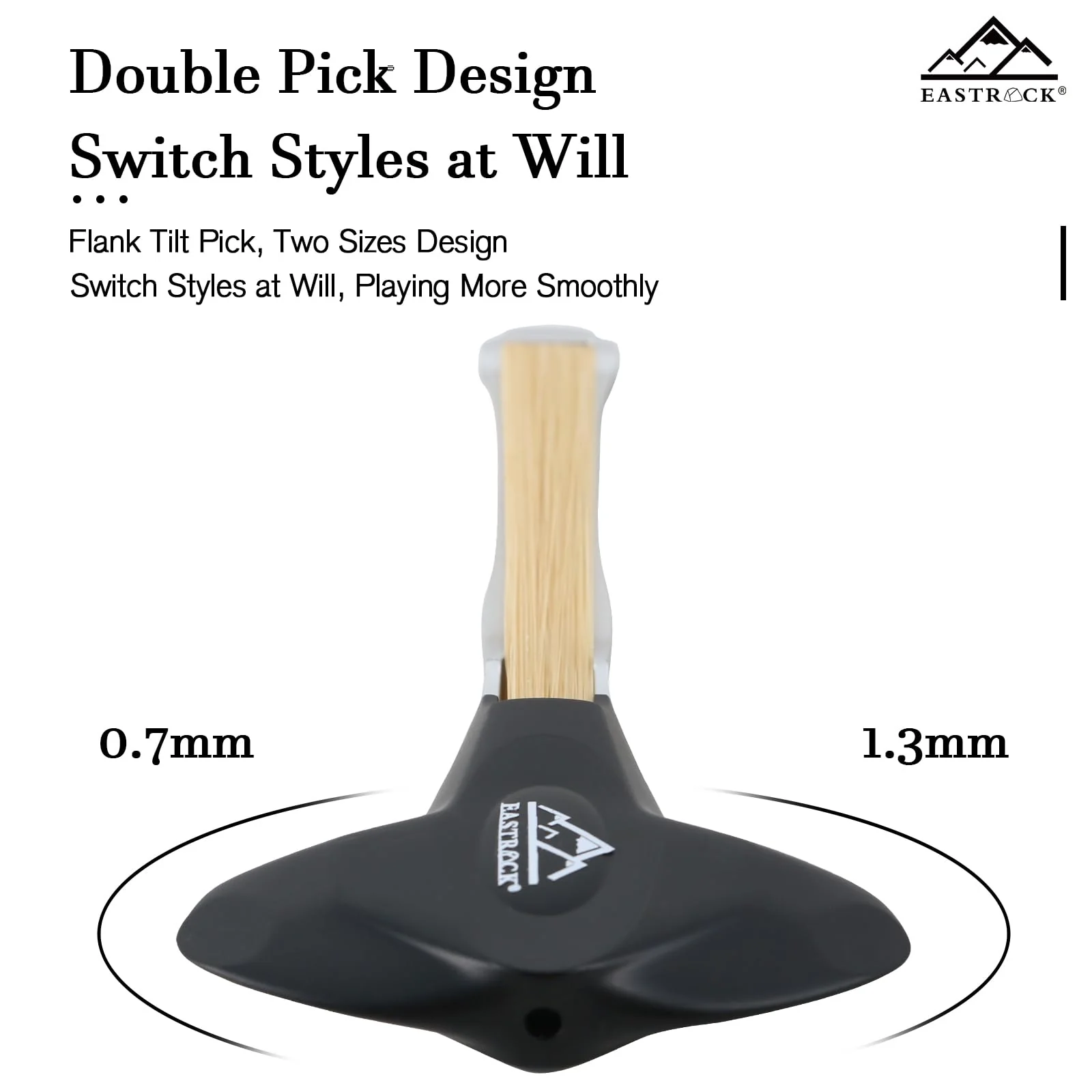 EASTROCK Guitar Bow, 2-in-1 Real Horsehair Guitar Bow for Acoustic, Create Violin & Cello-Like Sounds, Christmas Birthday Gift for Guitar Player and Music Lover, Short Black - Image 4