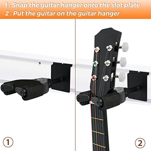 EASTROCK Guitar Wall Mount Hanger Auto Lock,Guitar Hanger Wall Hook Holder Stand for Acoustic, Electric, Classical, Bass Guitar Stand，Guitar Accessories (darkD) darkD - Image 4