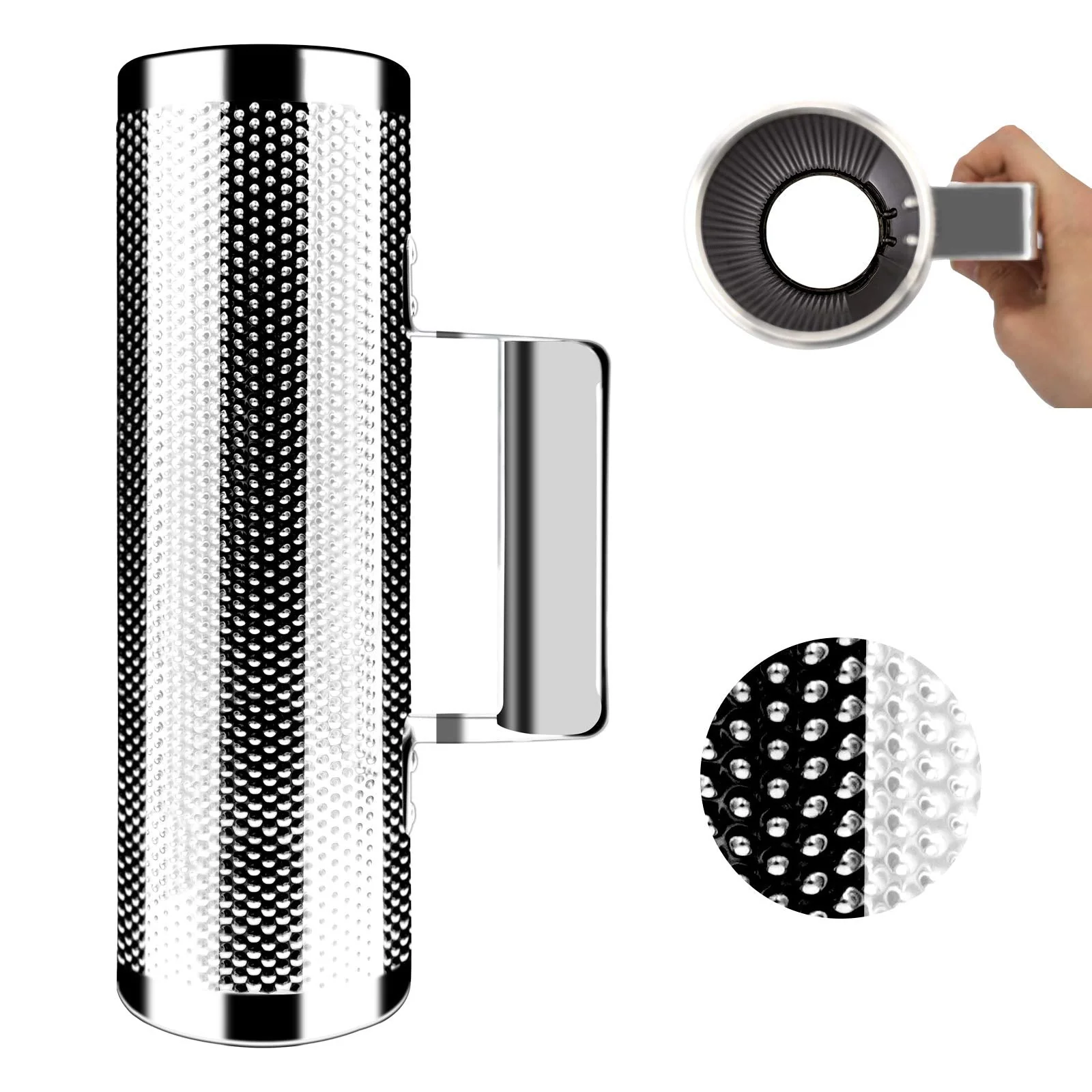 EastRock Stainless Steel Guiro 10" 3" Percussion Instrument Musical Training Tool with Scraper,Professional Band Accompaniment Sand Hammer Guiro Shaker Instrument 3"*10" - Image 3