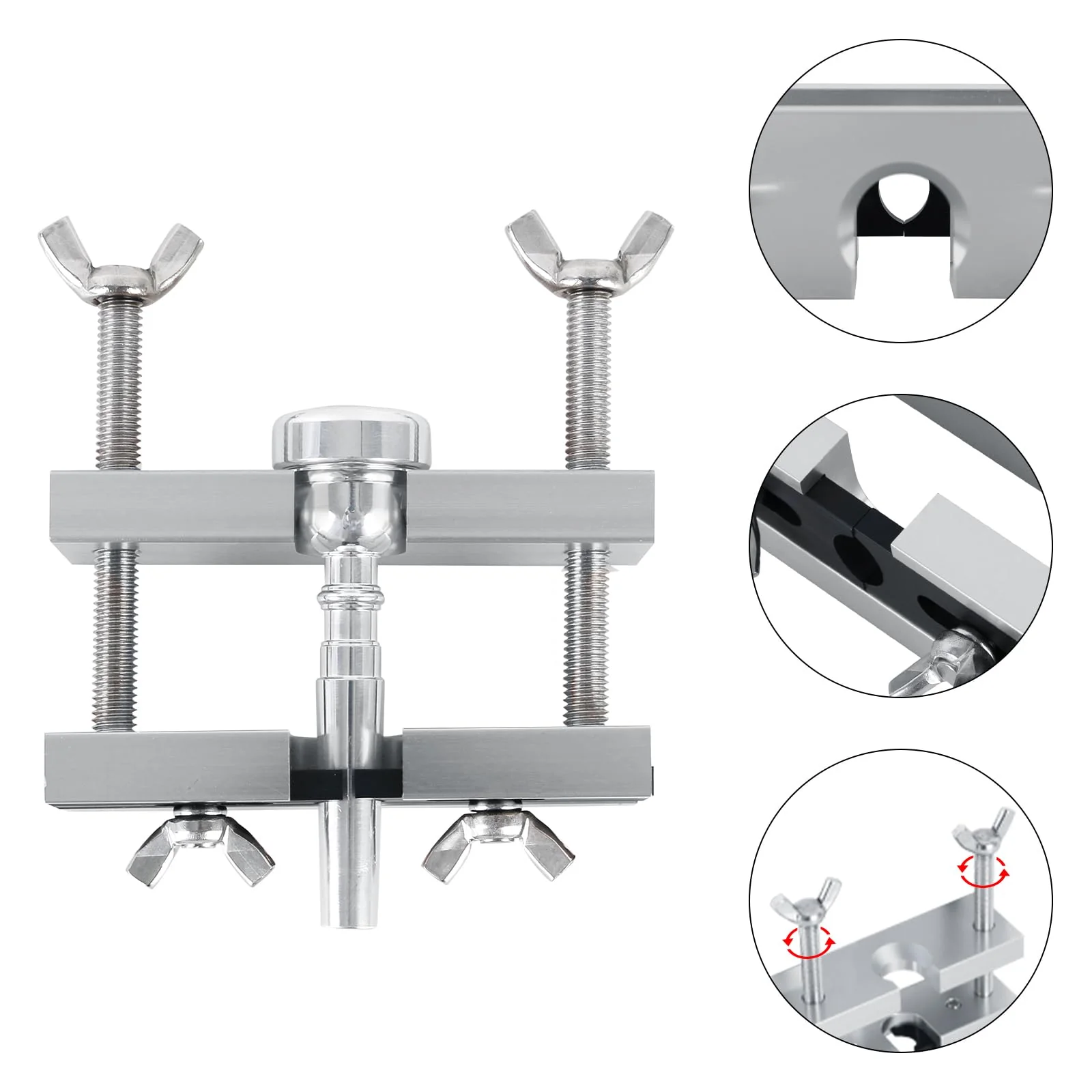 EASTROCK Trumpet Mouthpiece Puller Tool Mouthpiece Remover for Brass-Wind Instrument Silver - Image 4