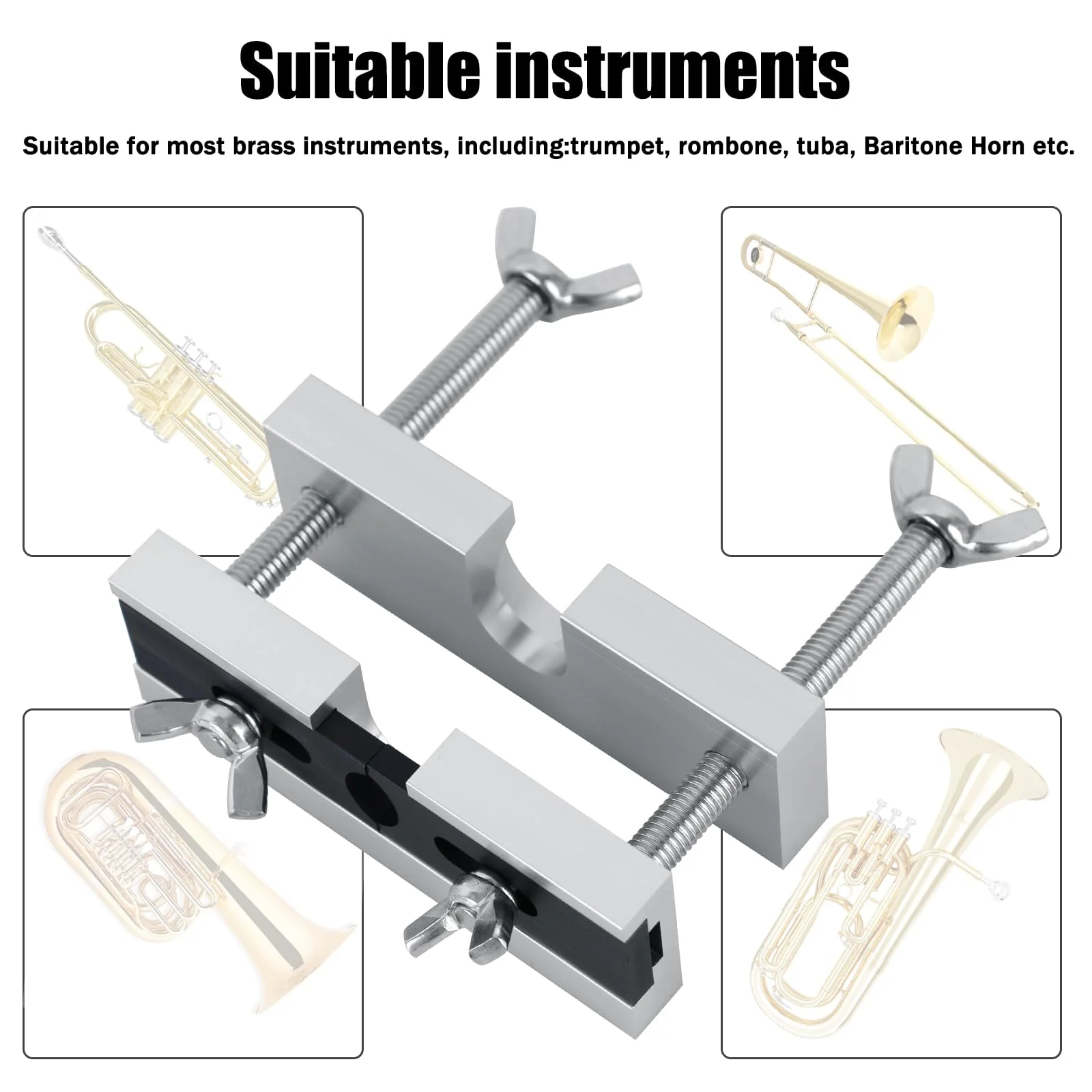 EASTROCK Trumpet Mouthpiece Puller Tool Mouthpiece Remover for Brass-Wind Instrument Silver - Image 5
