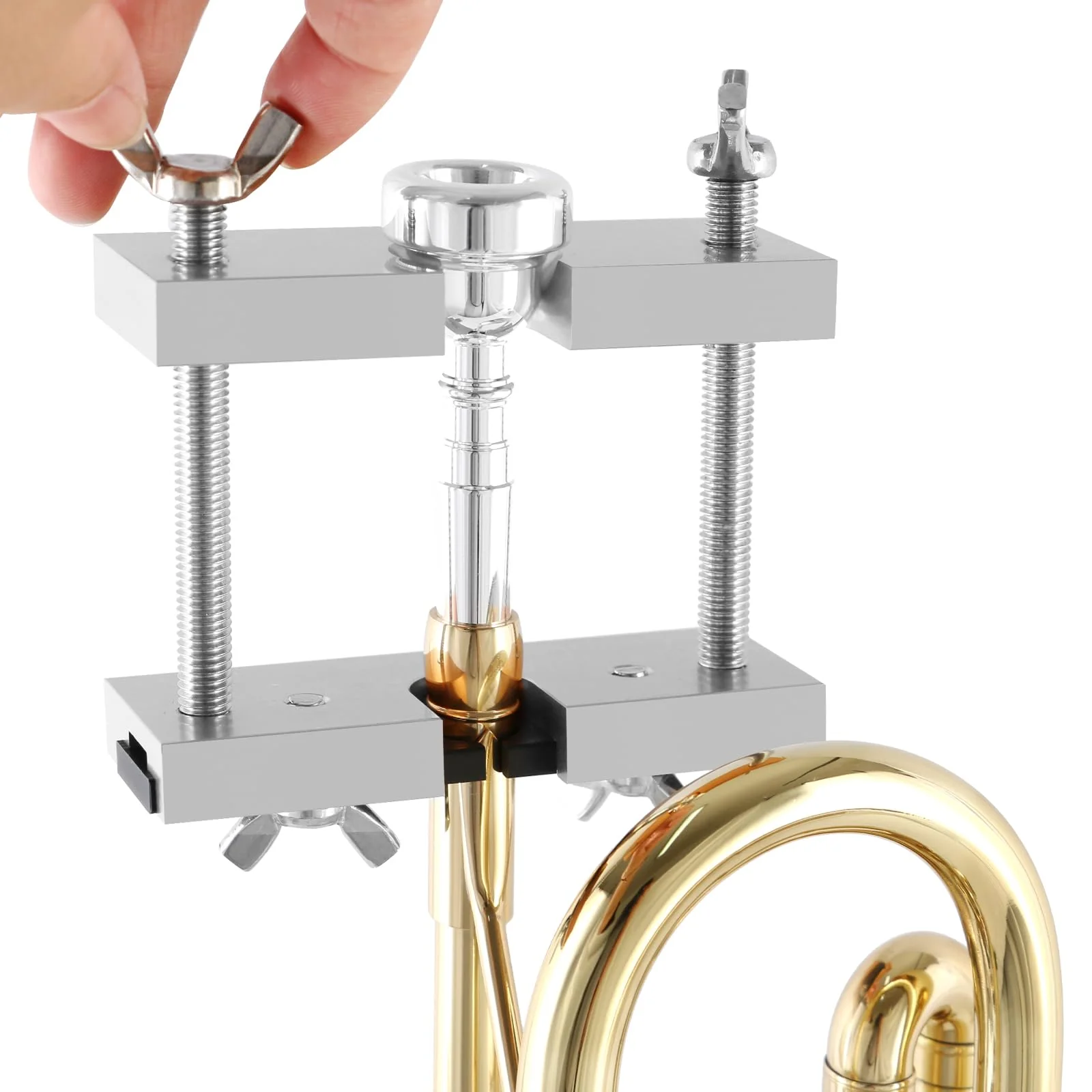 EASTROCK Trumpet Mouthpiece Puller Tool Mouthpiece Remover for Brass-Wind Instrument Silver - Image 6