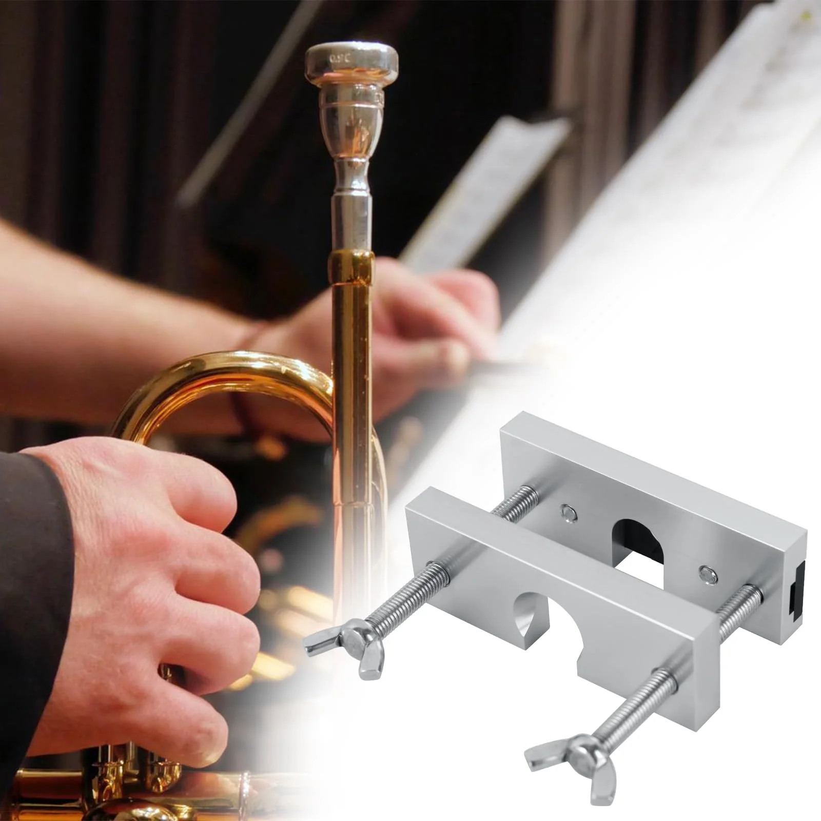 EASTROCK Trumpet Mouthpiece Puller Tool Mouthpiece Remover for Brass-Wind Instrument Silver - Image 7