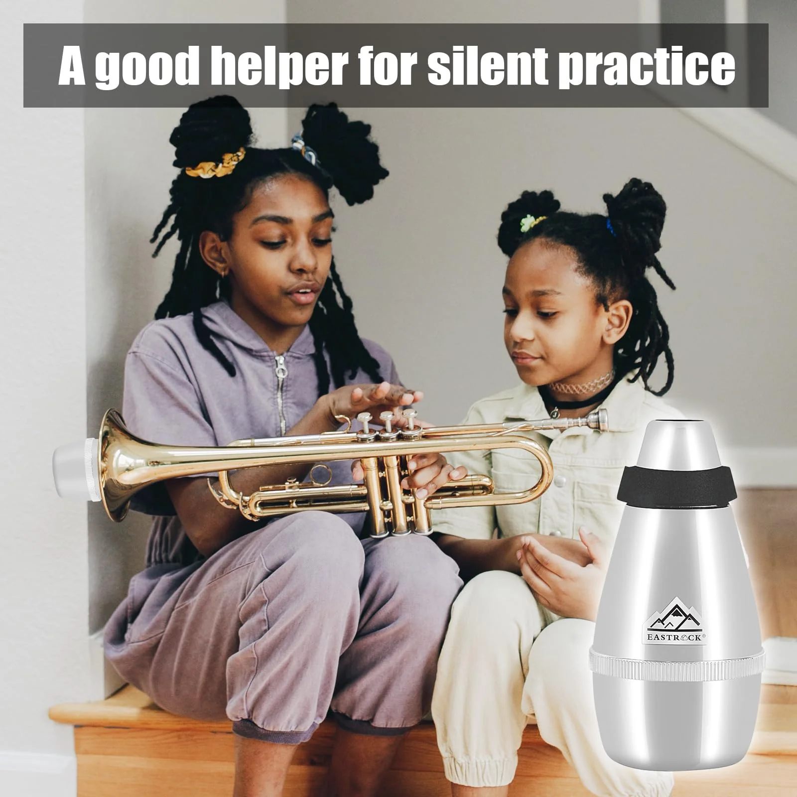 EASTROCK Trumpet Mute ABS Light Weight Mute Trumpet Acessories(SILVER) SILVER - Image 7