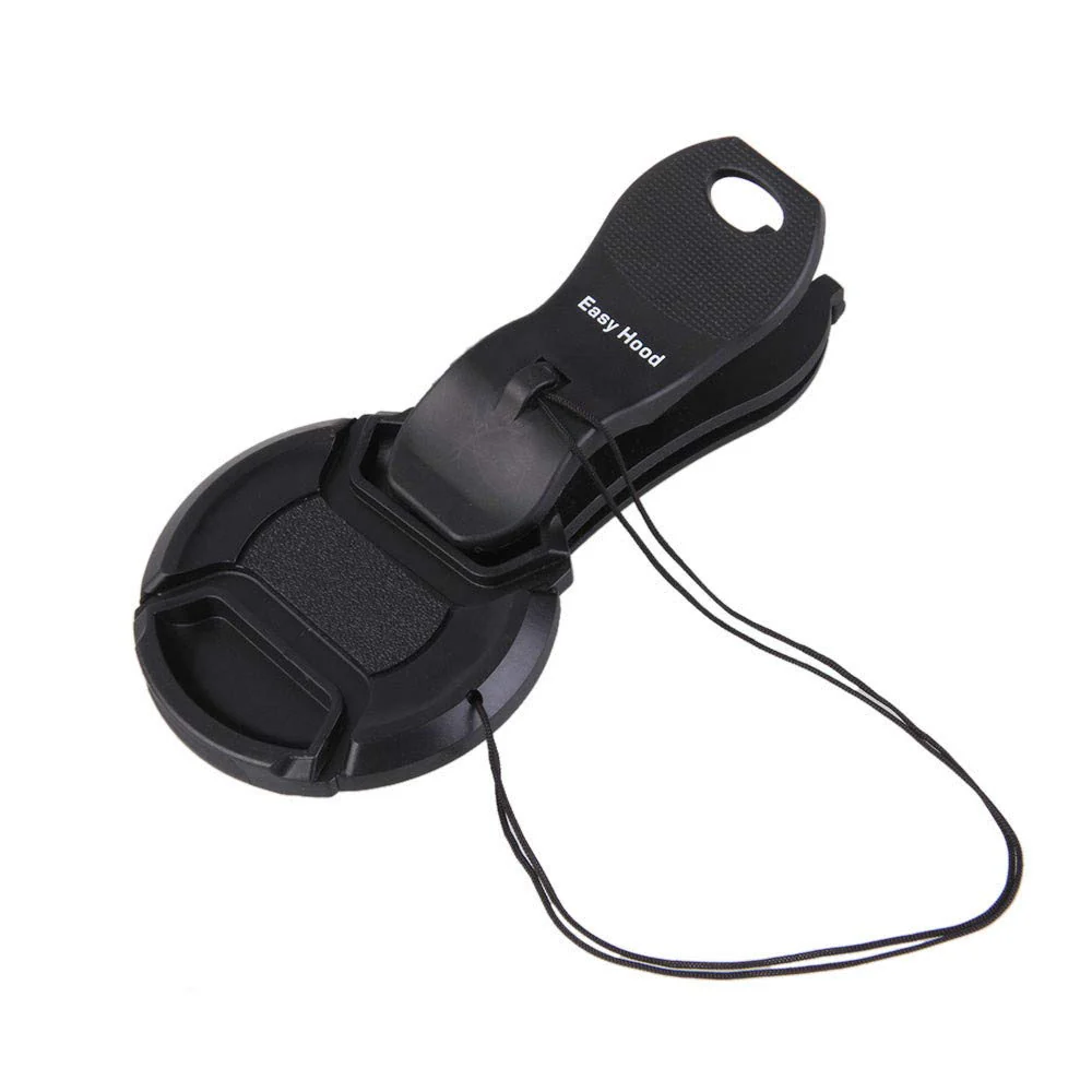 Easy Hood Clip-On Lens Cap Keeper, Anti Lost Camera Lens Cap Holder Strap Keeper Buckle Clip for 40.5-77mm Canon Nikon Sony Pentax Olympus Fujifilm DSLR - Image 2