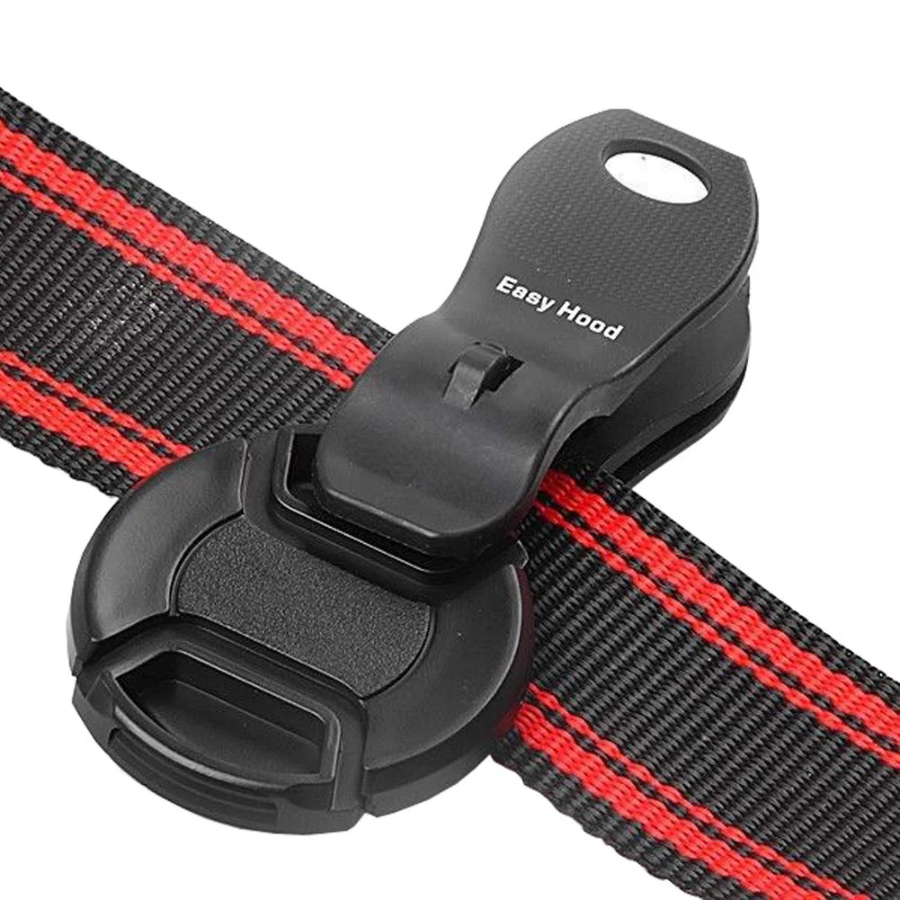 Easy Hood Clip-On Lens Cap Keeper, Anti Lost Camera Lens Cap Holder Strap Keeper Buckle Clip for 40.5-77mm Canon Nikon Sony Pentax Olympus Fujifilm DSLR - Image 3