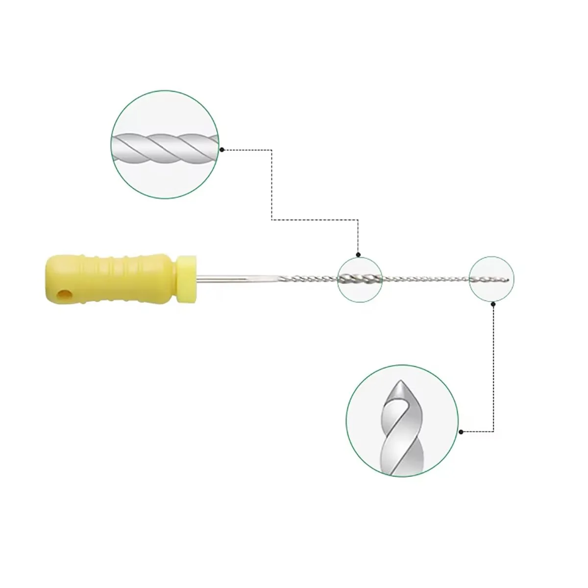 EASYTODENTA Dental Endodontic K Files Hand Use Root Canal Cleaner Files 25 mm (15#) Pack of 18 15# - Image 5