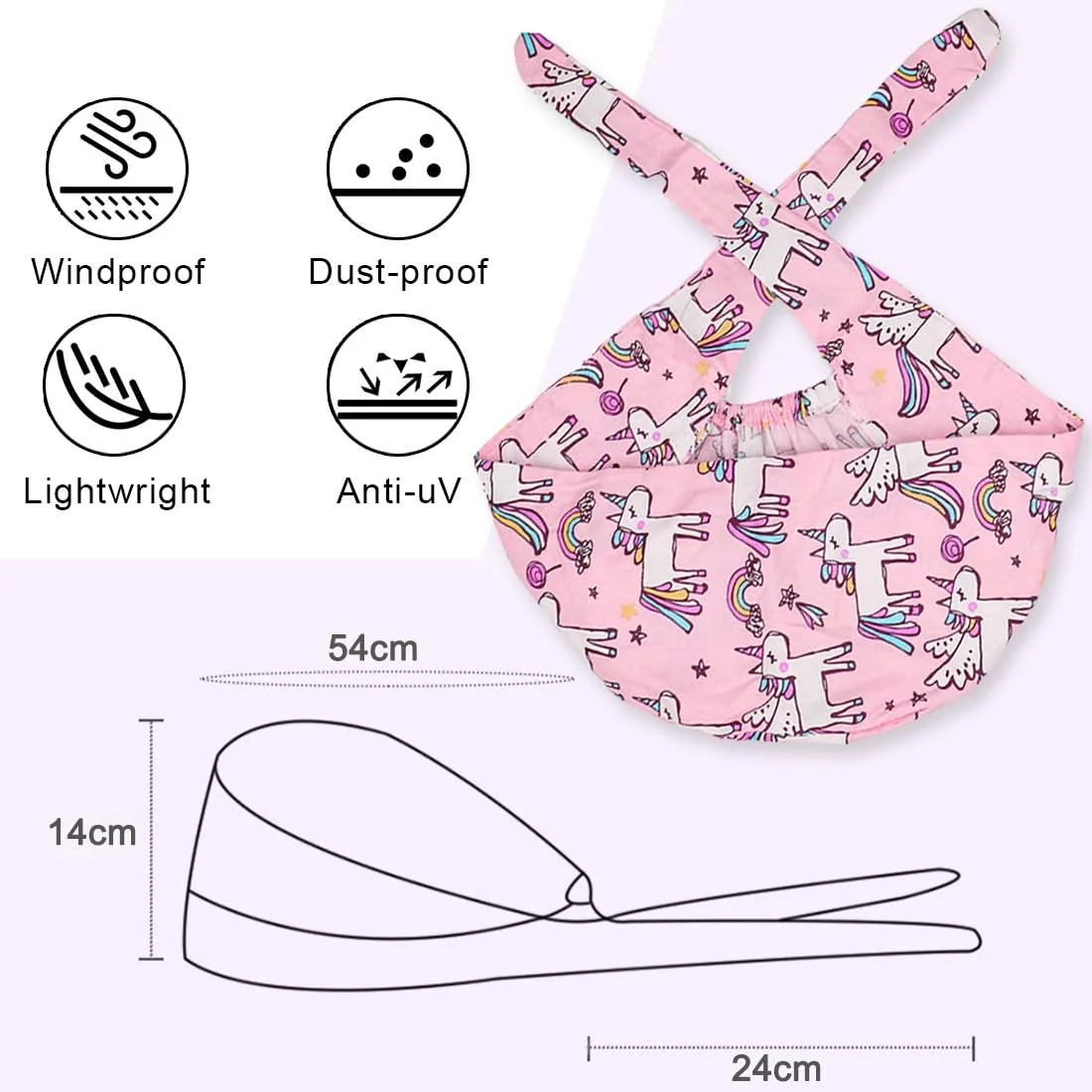 EAVUYIS Nurse Caps Surgical Hood Fabric, Surgical Caps, Fabric Nurse, Accessories for Doctors, Nurse Cap, Adjustable Work Cap, Cotton Dust Cap, Cute Unisex Dust Cap pink - Image 6
