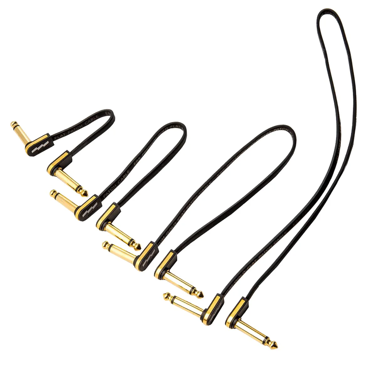 EBS PG-18 Gold Flat Patch Cable - 18 Centimeter, Angle-Angle 18cm Single Item - Image 2