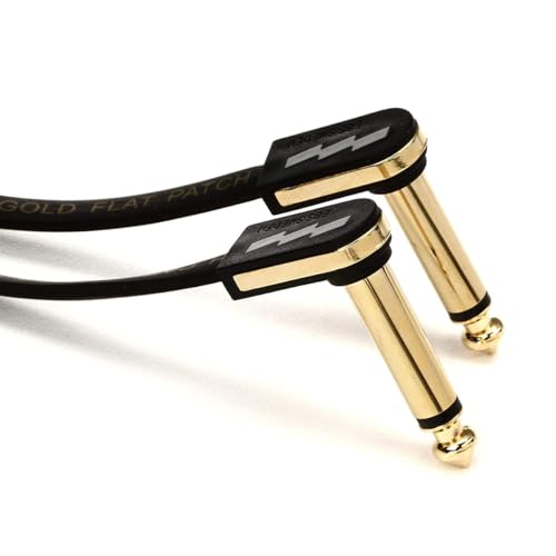 EBS PG Premium Gold Flat Patch Cable, 11" 28cm Single Item - Image 2
