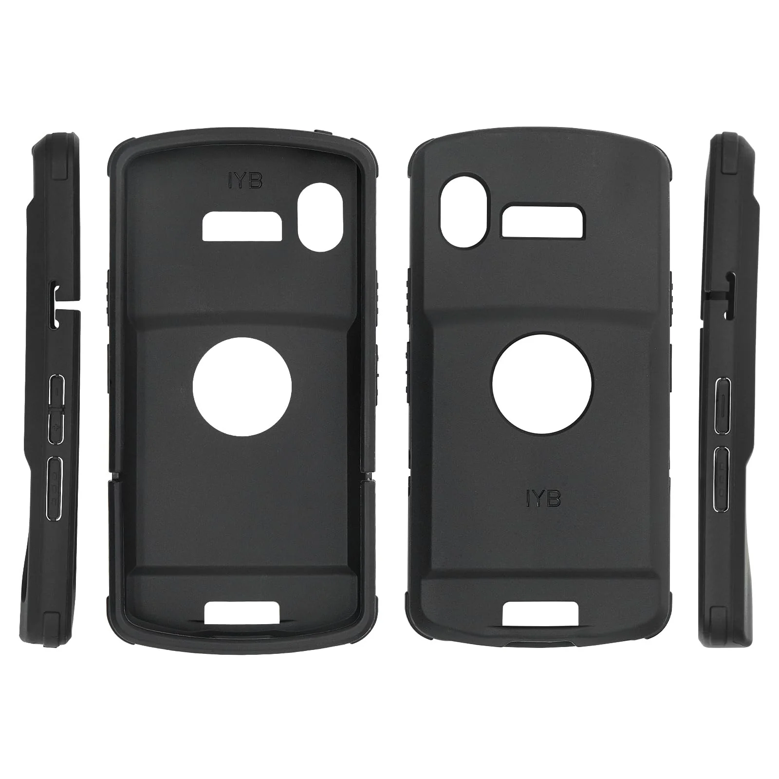 EC50 Protective Cover Rugged Case for Zebra EC50 EC55 Handheld Barcode Scanner Mobile Computer, TPU Rubber Case Black - Image 6