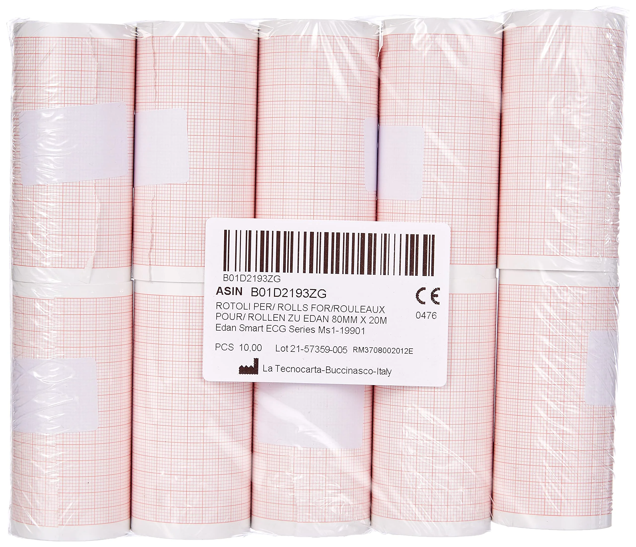ECG Thermal Paper Rolls for Edan Smart ECG Series MS1-19901 (80 mm x 20 m) - Image 2