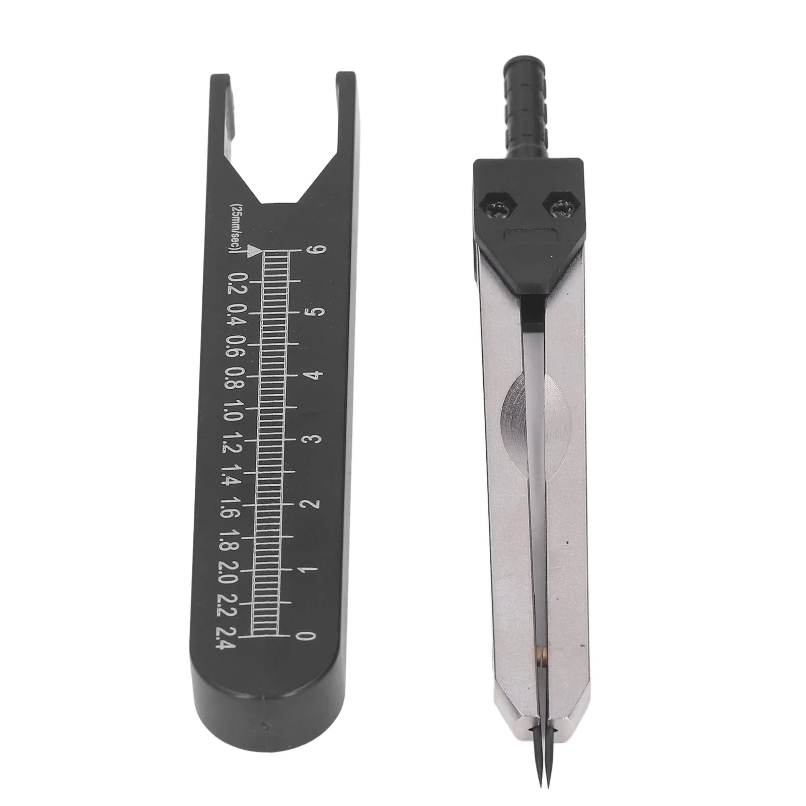 ECG Tool, ECG Vernier Caliper, Measuring Tool with Ruler, Electrocardiogram Design Divider for Nursing (Black), Brake Calipers (Black) - Image 5