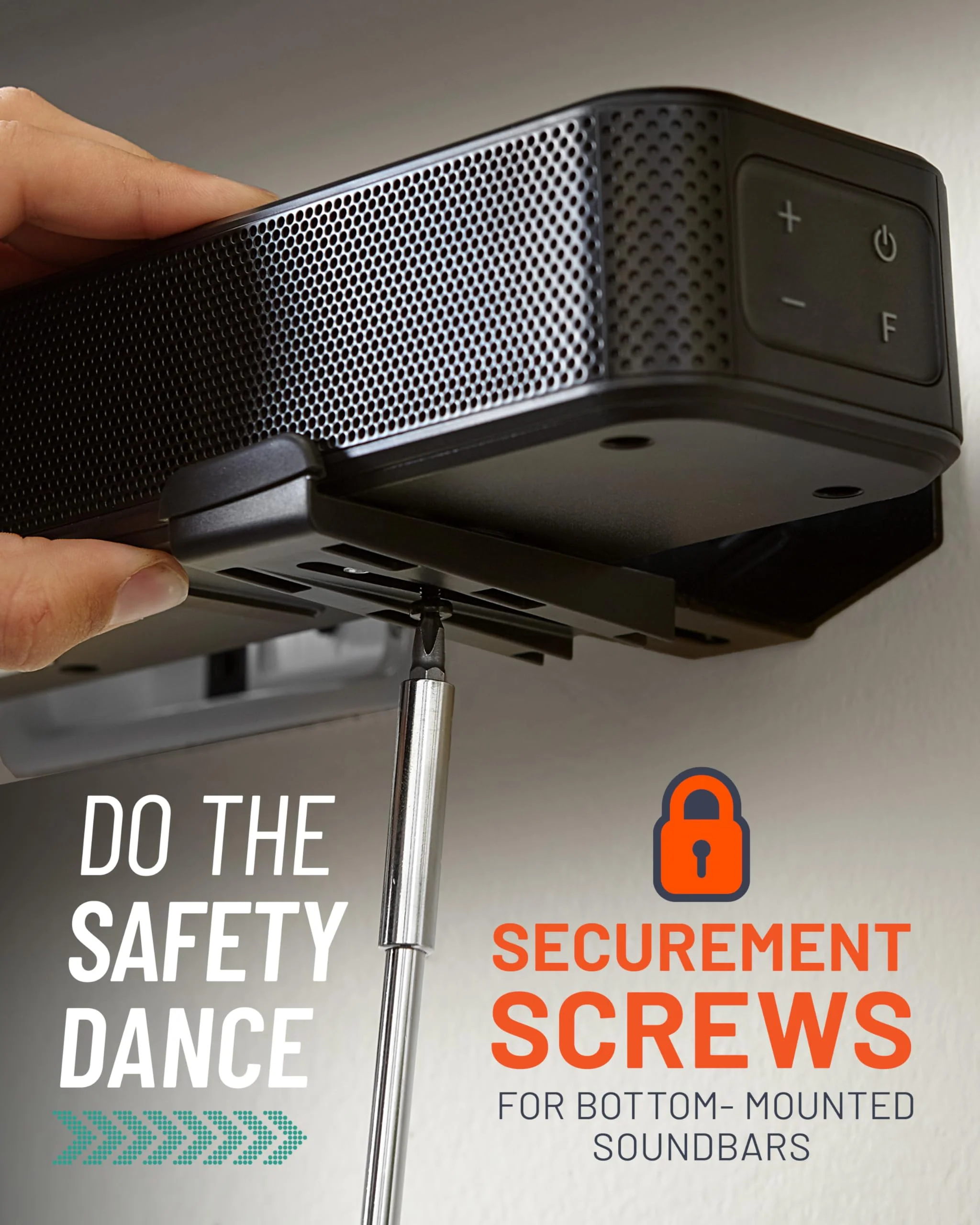 ECHOGEAR Soundbar Wall Mount Bracket - Works with All Soundbars Including Samsung, Vizio, LG, & More - Depth Adjustable for Dolby Atmos Soundbars - Image 7