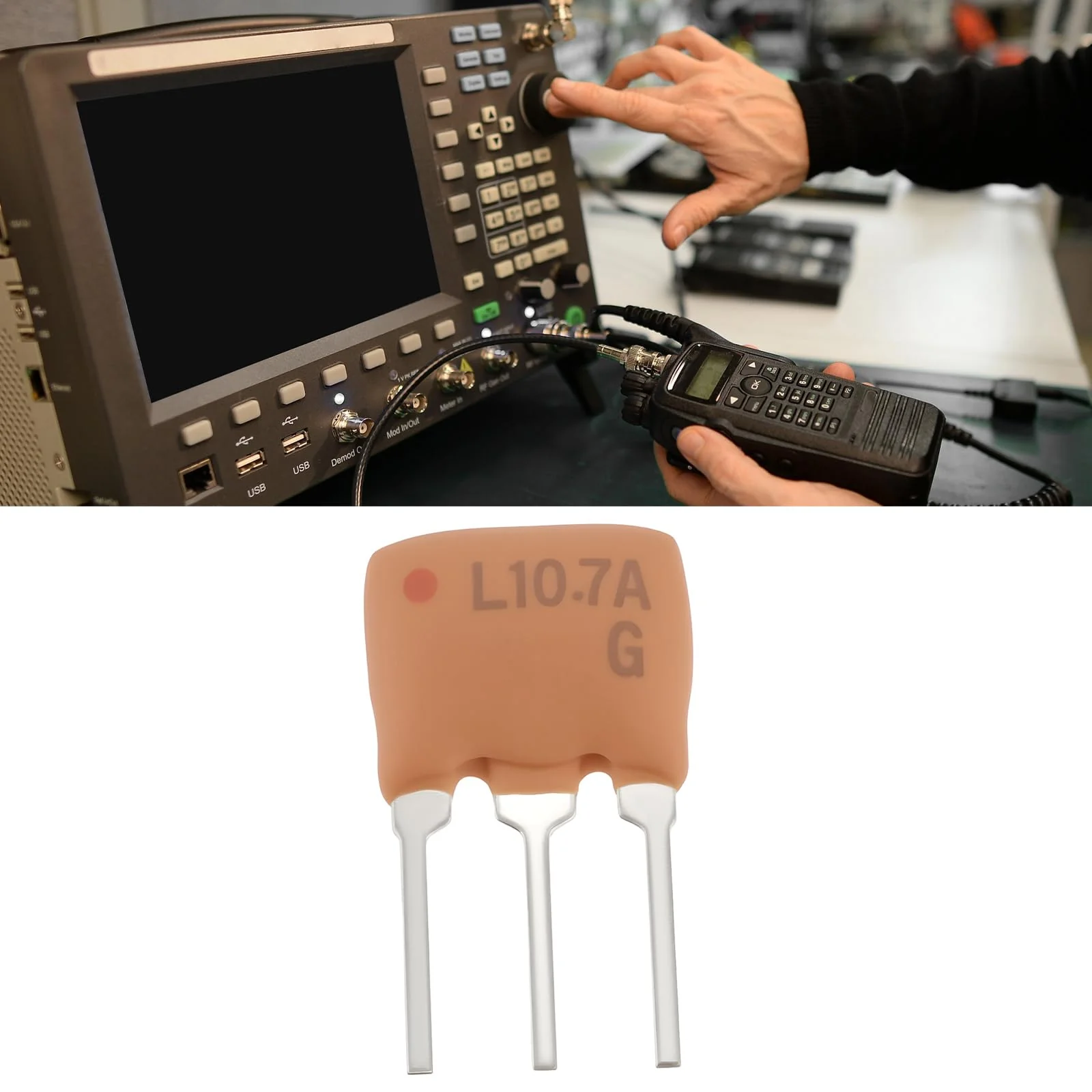 ECSiNG 10PCS Ceramic If Filter SFE 10.7MA for FM Radio Wireless Communication Equipment Analog Signal Processing - Image 2