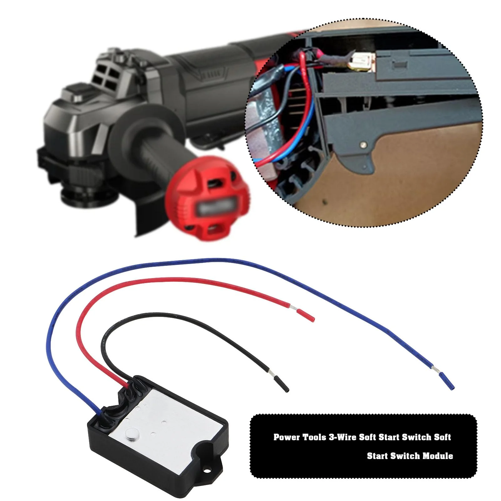 ECSiNG 250V 16A Soft Start Module Soft Start Switch Power Tool Soft Start Current Limiter for Electric Hammer Angle Grinder Cutting Machine - Image 2