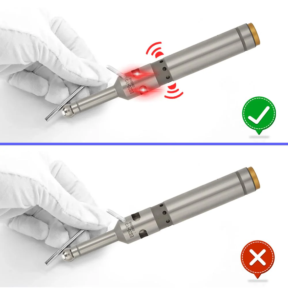 Edge Button, Single-sided Electronic Optical Locating LED Beep Touch Point Sensor Milling Photoelectric Edge Search Tool CNC Lathes Precision Edge Finder Stainless Milling Lathe - Image 4