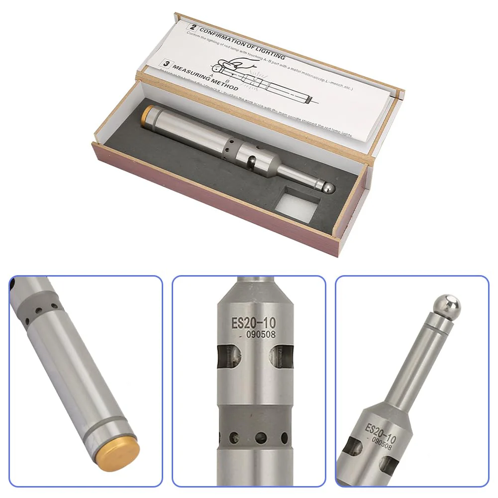 Edge Button, Single-sided Electronic Optical Locating LED Beep Touch Point Sensor Milling Photoelectric Edge Search Tool CNC Lathes Precision Edge Finder Stainless Milling Lathe - Image 5