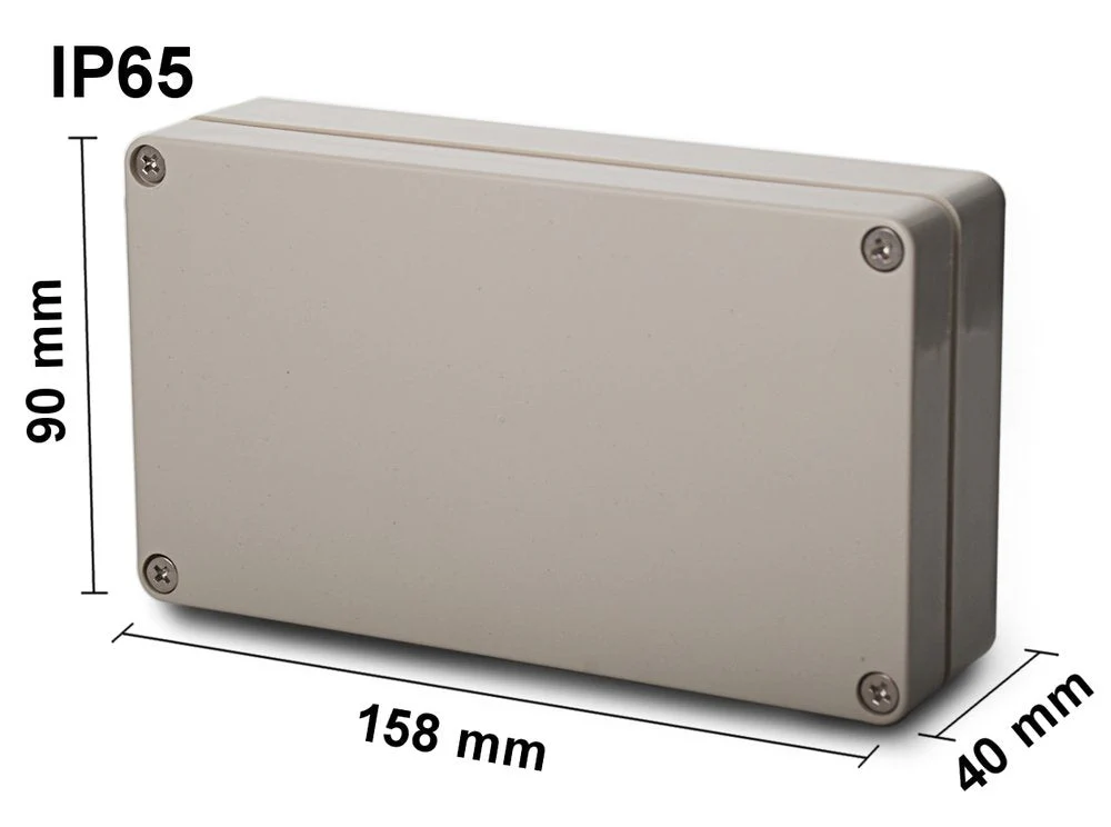 edi-tronic ABS Empty Housing 158 x 90 x 40 mm Industrial Housing IP65 Plastic Housing Box - Image 2