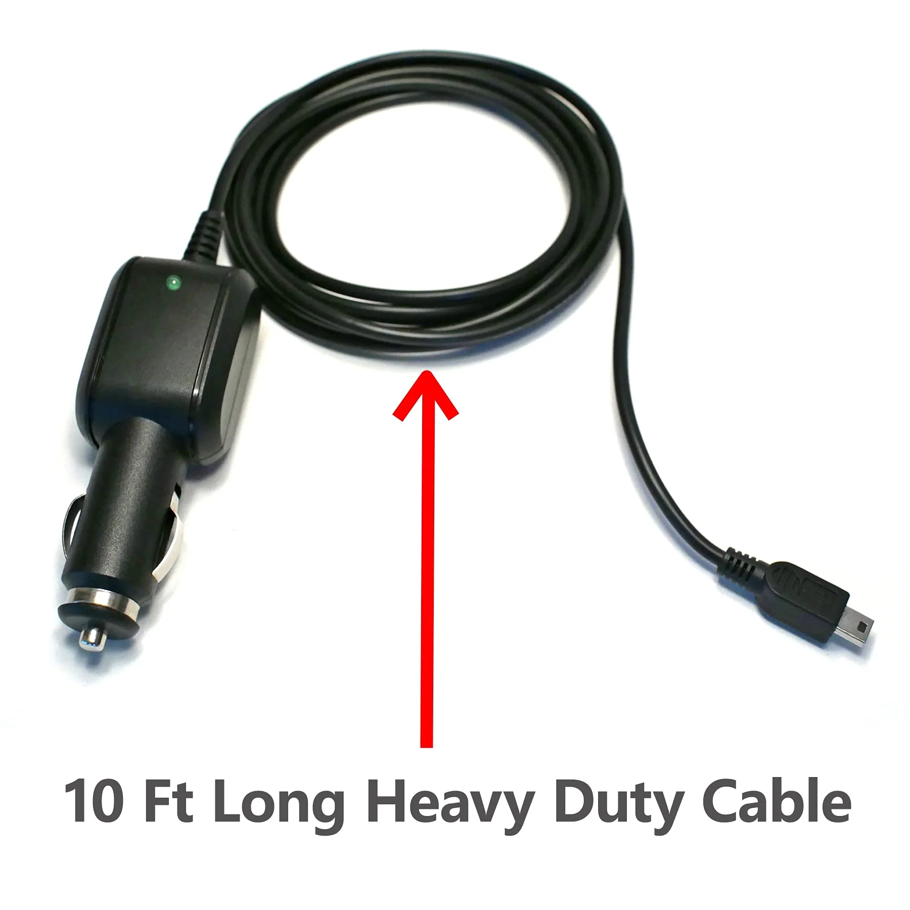 EDO Tech 10 Ft Mini USB Car Charger Cord for Uniden Bearcat Radio Scanner BCD160DN BC125AT BC75XLT BCD325P2 BCD436HP Homepatrol-2 - Image 3