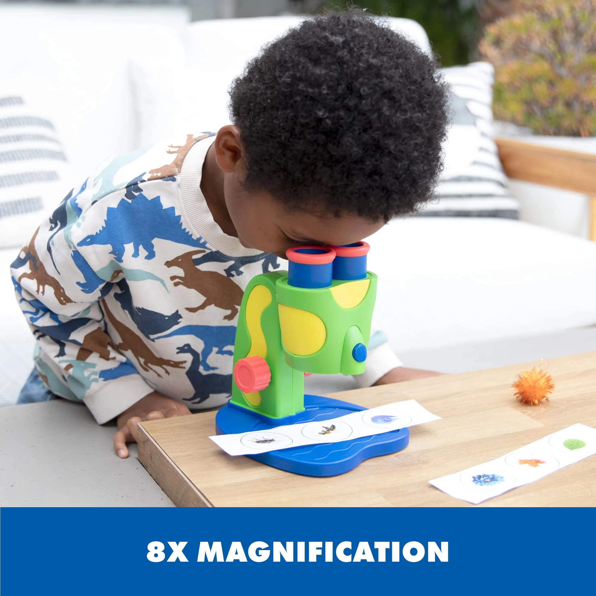 Educational Insights GeoSafari My First Microscope - STEM Toys for Kids, Toddler Learning Toys, Kids Microscope with Prepared Slides, Science Set for Boys and Girls Ages 3+ Blue - Image 3