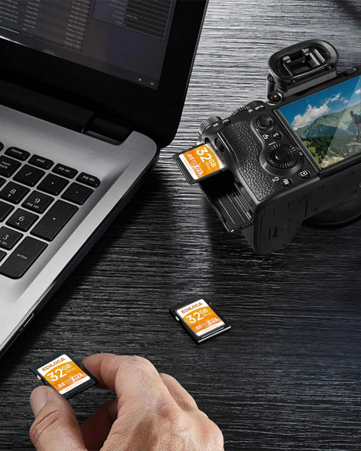 EF2 UHS-I SD Card UHS-I Memory Card Fast Storage, Read Speed 90MB/s, Write Speed 20MB/s, C10, U1, V10, Full-HD & 4K Video, SD Card, Must-Have for Professional Photographers 32GB EF2 -100MB/s - Image 8