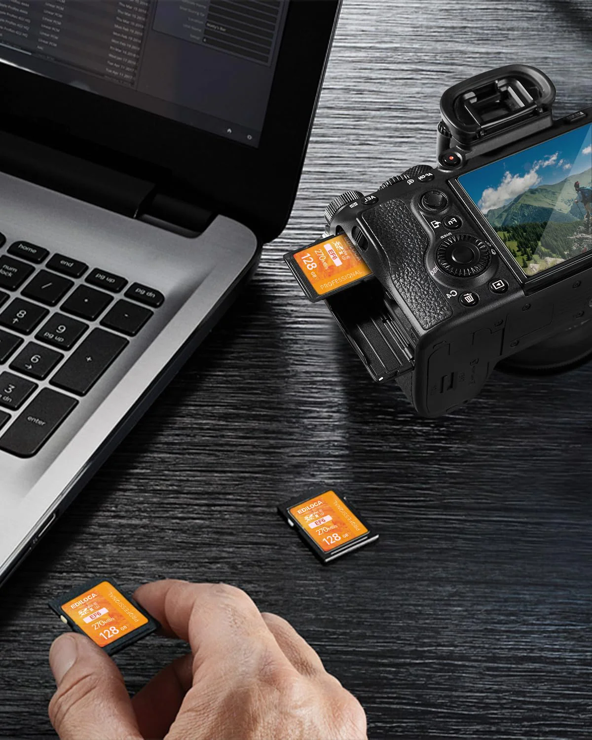 EF6_128GB UHS-II SD Card UHS-II Memory Card Fast Storage, Read Speed 300MB/s, Write Speed 250MB/s, C10, U3, V90, 4K, 8K-UHD, SD Card, Must-Have for Professional Photographers 128GB EF6 -300MB/s - Image 8