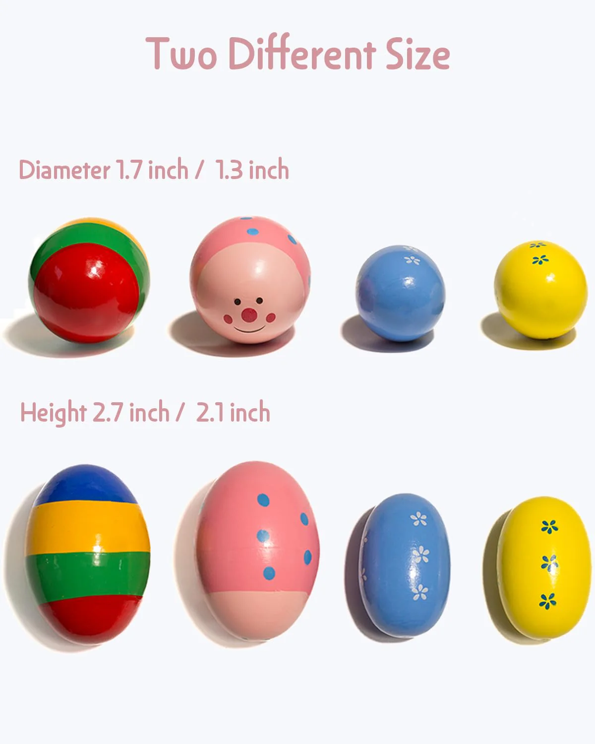 Egg Shakers Musical Instruments with Cute Knit Holder and Bag, Hanging Toy for Babies, Toddlers, Easter Egg Maracas for Kids, for Education, Classroom Teaching, Party Supply, Prizes - Image 3