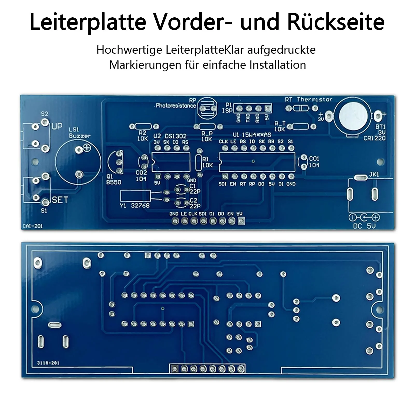 EIELE Electronic Clock Soldering Set Multicoloured Display with Free Adjustment Practical Learning Program for Soldering Enthusiasts (Soldering Required) - Image 5