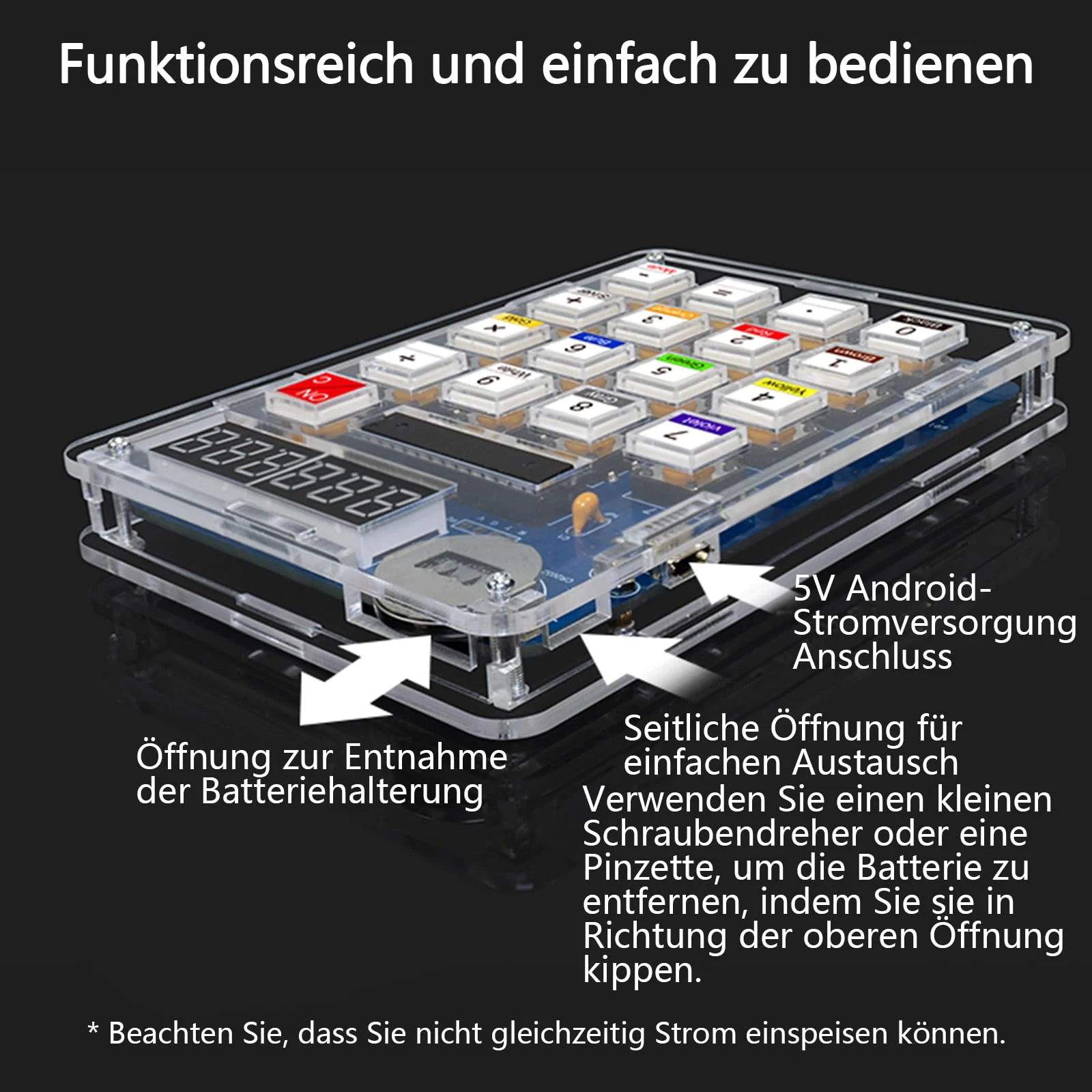 EIELE Resistance Calculation Soldering Exercise Set Projects for Soldering Practice Transparent Housing (Soldering Required) - Image 3