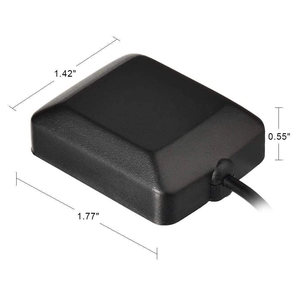 Eightwood Waterproof Active Navigation GPS Antenna Fakra Blue C Female Right Angle Magnetic Base Compatible with Ford VW Audi MFD2 RNS2 RNS-E - Image 3