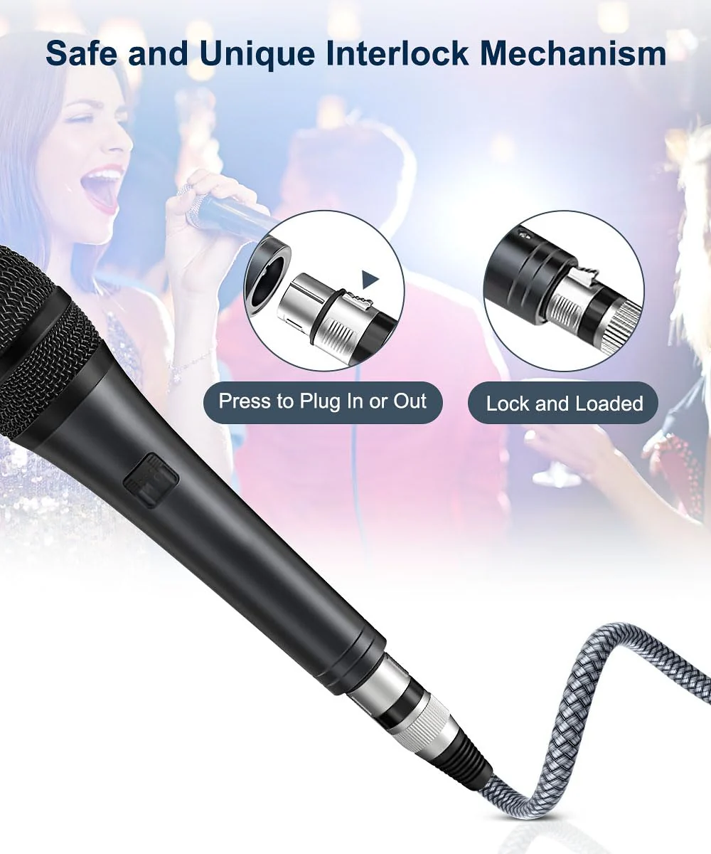 Elebase XLR Microphone Cable 2 Pack 20 Feet,XLR Male to Female Mic Cord,3-pin Balanced Shielded Cables Wire,for Amplifier Mixer,Recording Studio,Speaker Systems,Foot,FT 6M/20FT GRAY - Image 5