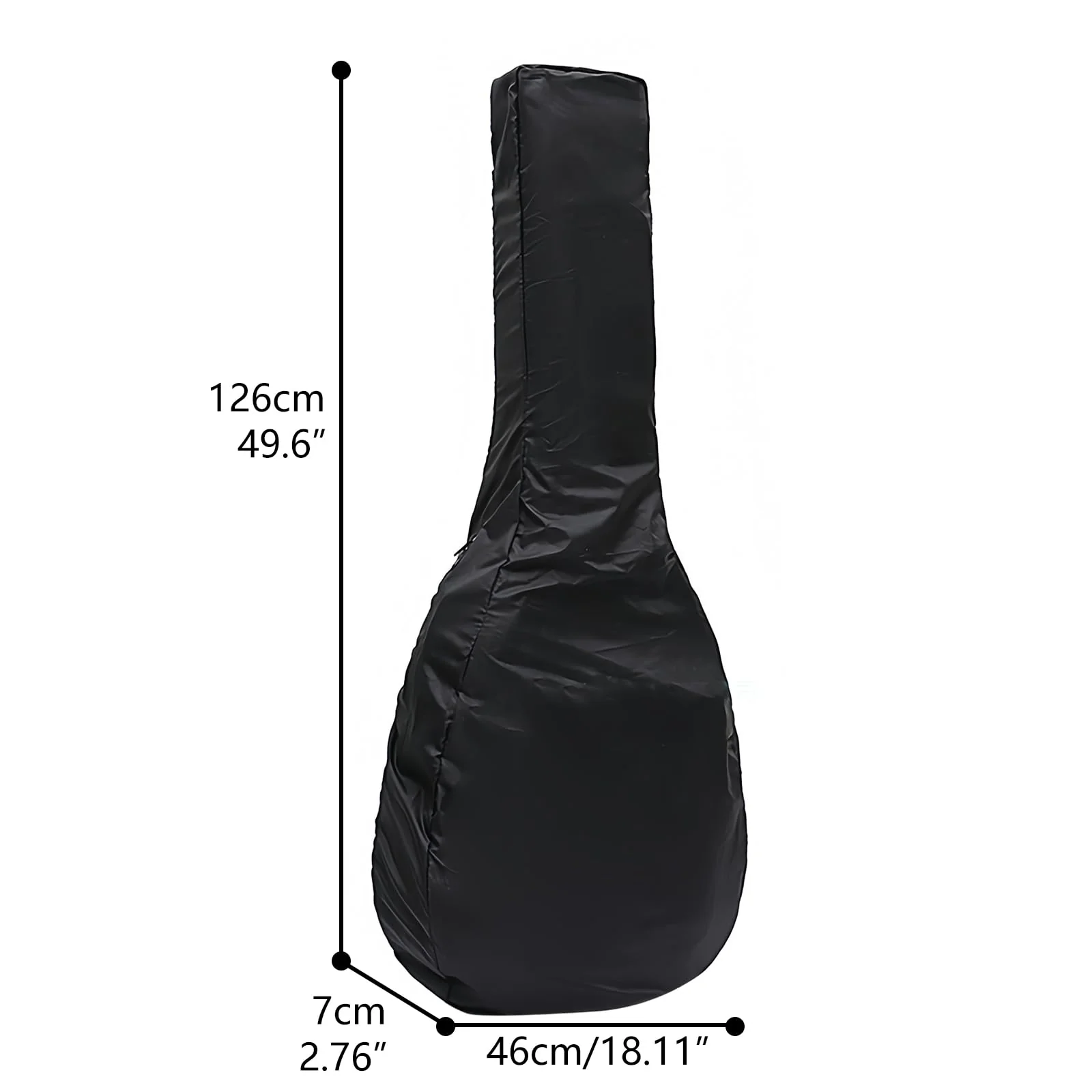 Electric Bass Bag Rain Cover - Waterproof Protection, Lightweight Foldable Design, Black Electric Bass - Image 2