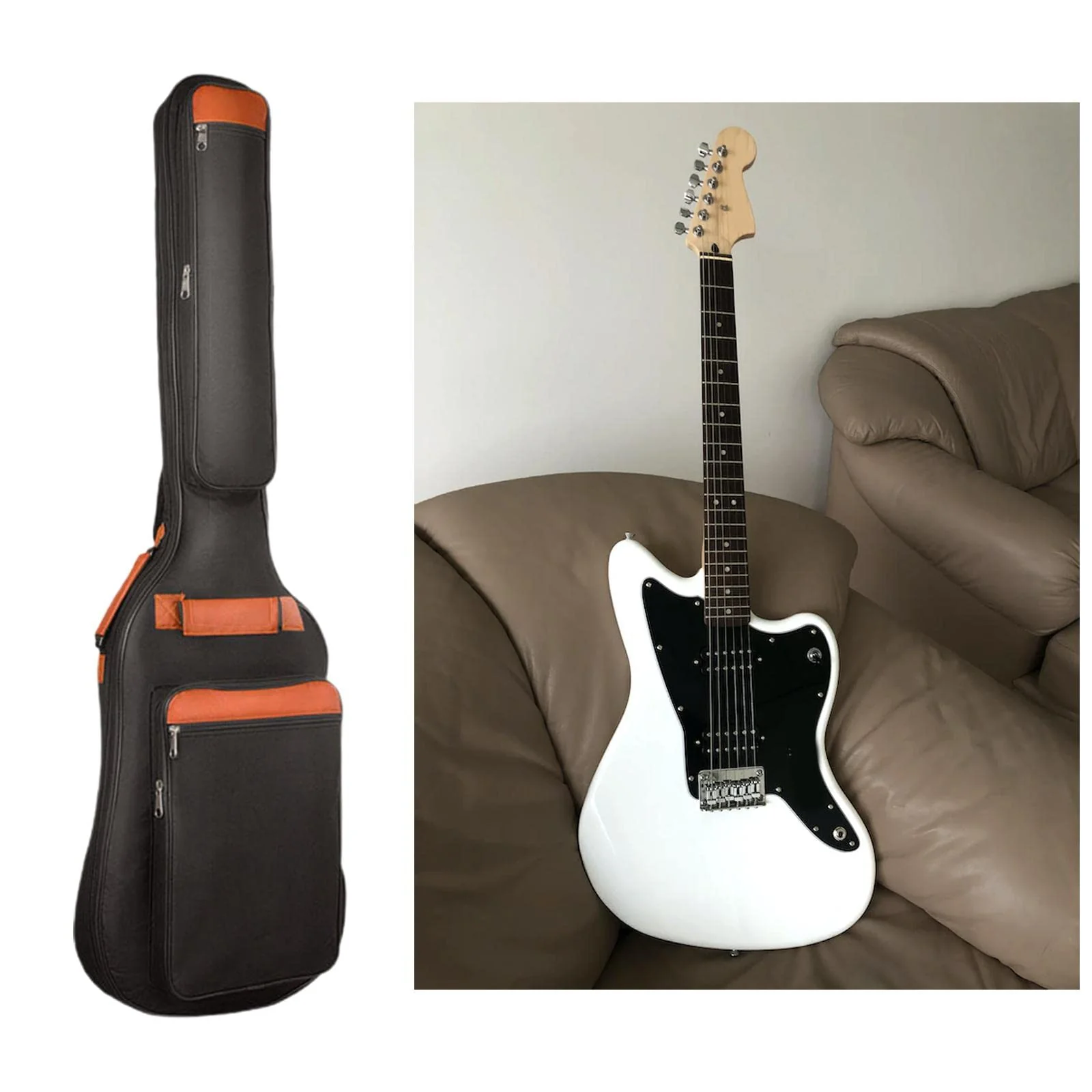 Electric Bass Guitar Backpack with Adjustable Strap, Large Pockets, Waterproof, Durable Gig Bag for Outdoor - Image 6