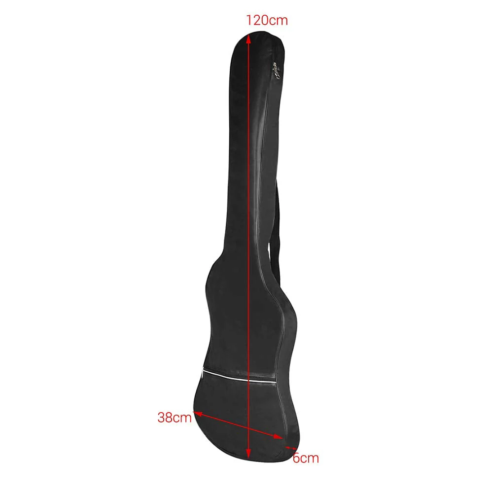 Electric Bass Guitar Bag Backpack 20mm Padded for Electric Bass and Guitar Black,Backpack - Image 9