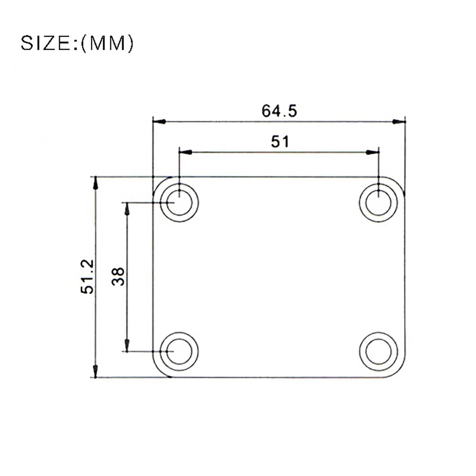 Electric Bass Guitar Neck plate Guitar Neck Joint Connecting Strengthen Plate Guitar Parts (Black) Black - Image 5
