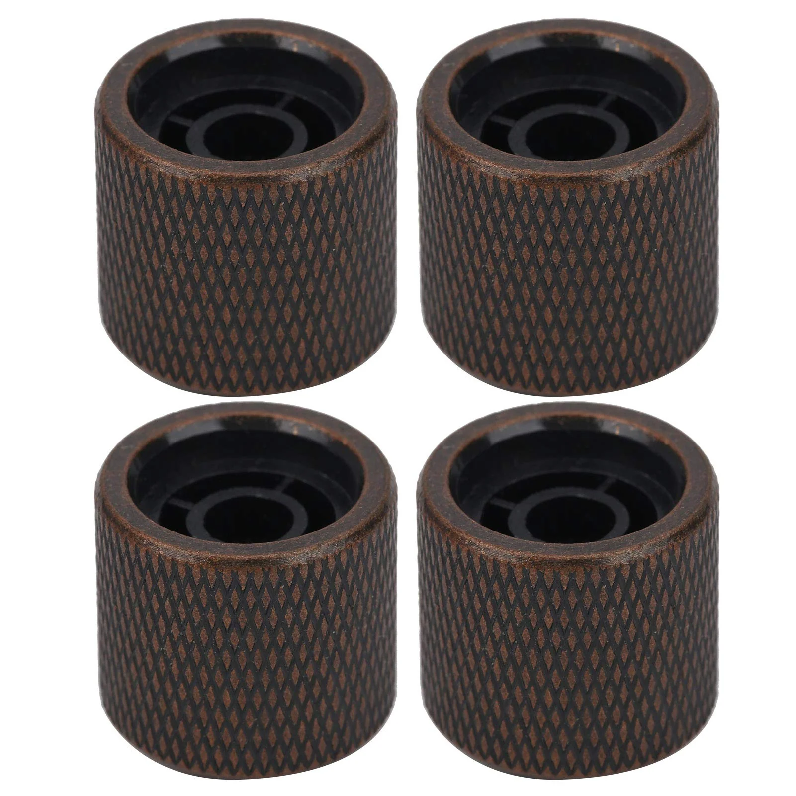 Electric Bass Knob, 4 Pcs Metal Electric Bass Knob Dome Metal High-End Shell Inlaid Tone Volume Control Guitar Parts(Color Shell Bronze) - Image 5
