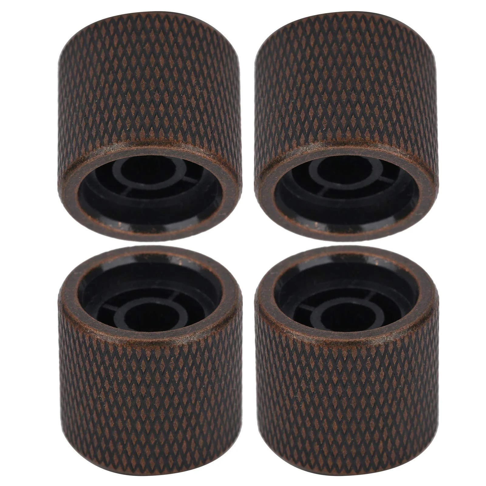 Electric Bass Knob, 4 Pcs Metal Electric Bass Knob Dome Metal High-End Shell Inlaid Tone Volume Control Guitar Parts(Color Shell Bronze) - Image 7