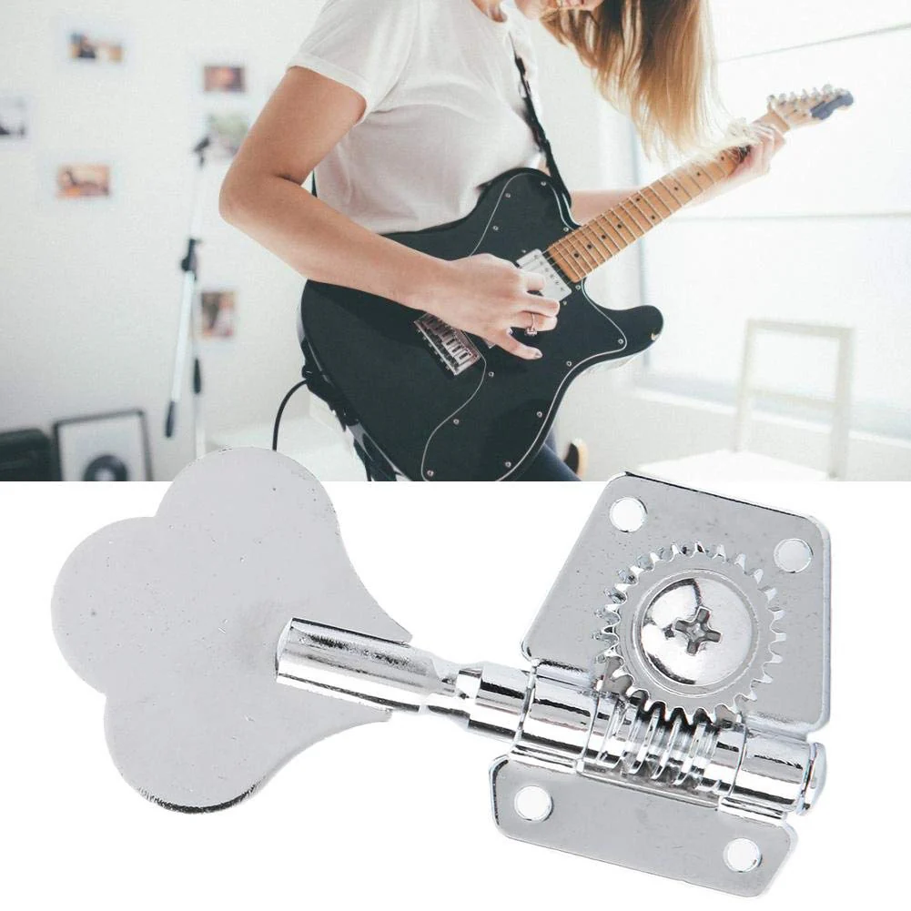 Electric Bass Tuning Pegs, Open Machine Heads String Tuning Key Pegs Tuners for Electric Bass for Right Row - Image 3