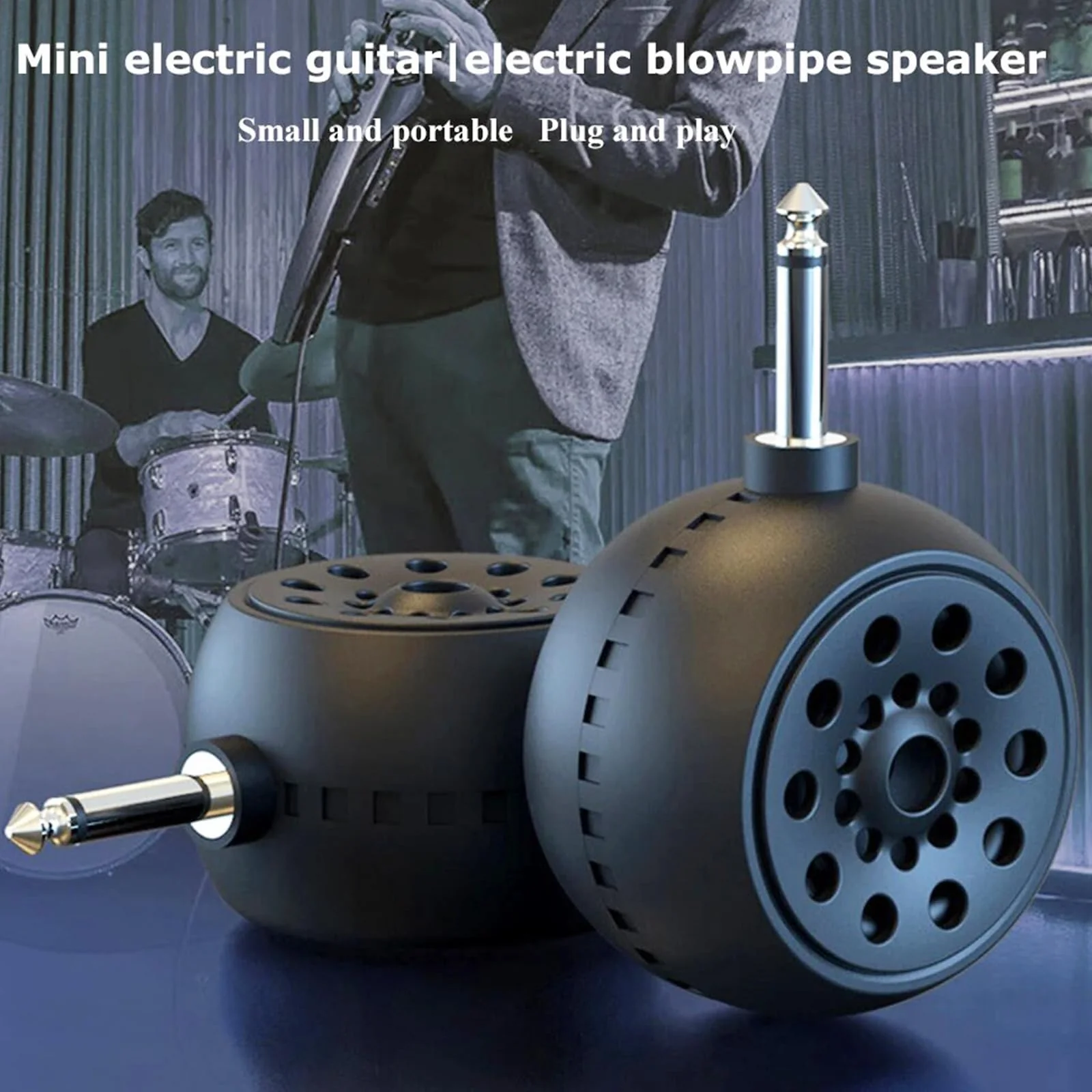 Electric Guitar Amp, Bluetooth 5W Mini Electric Guitar Amplifier, Clean &Overdrive Effects with 6.35mm Input Small Music Box for Electric Guitar Supports Volume Adjustment - Image 6