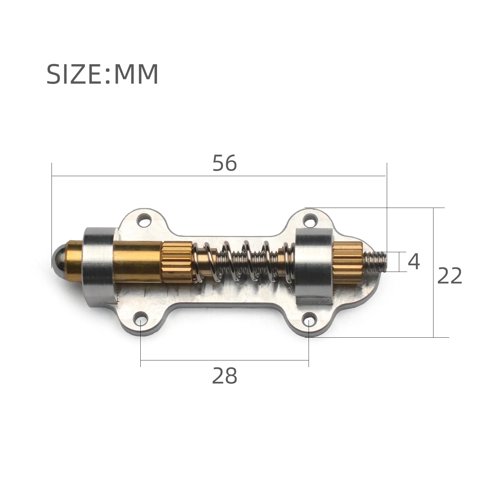 Electric Guitar Brass Tremolo Bridge Brass Arming Adjuster for FR Tremsetter Set Guitar Tremolo Stabilizer Stopper Guitar Parts (Single) Single - Image 4