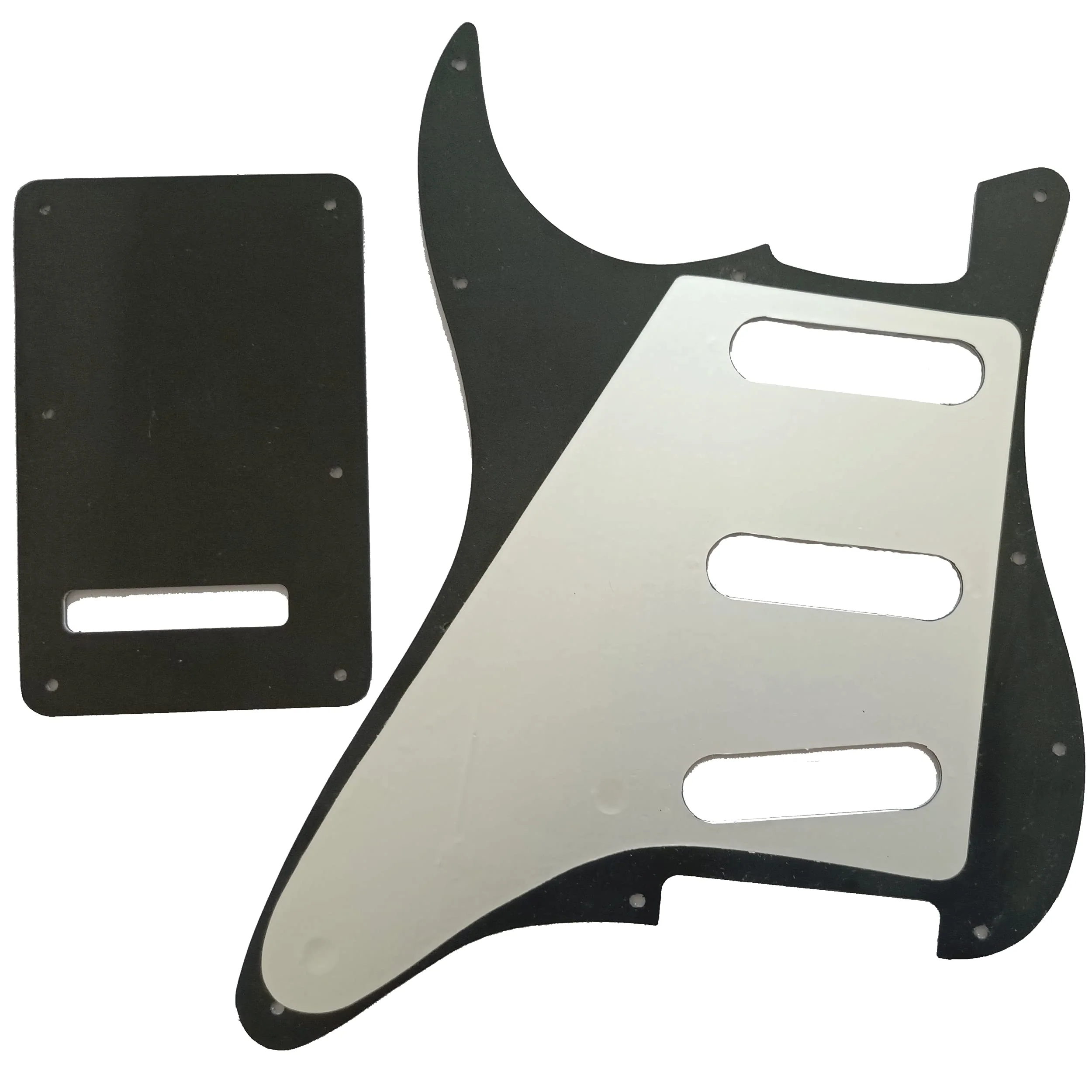 Electric Guitar Pickguard 4 Ply 11 holes SSS Single Coil Compatible with Strat Style Modern Guitar Parts Replacement Abalone Pearl 4Ply Abalone Pearl - Image 2