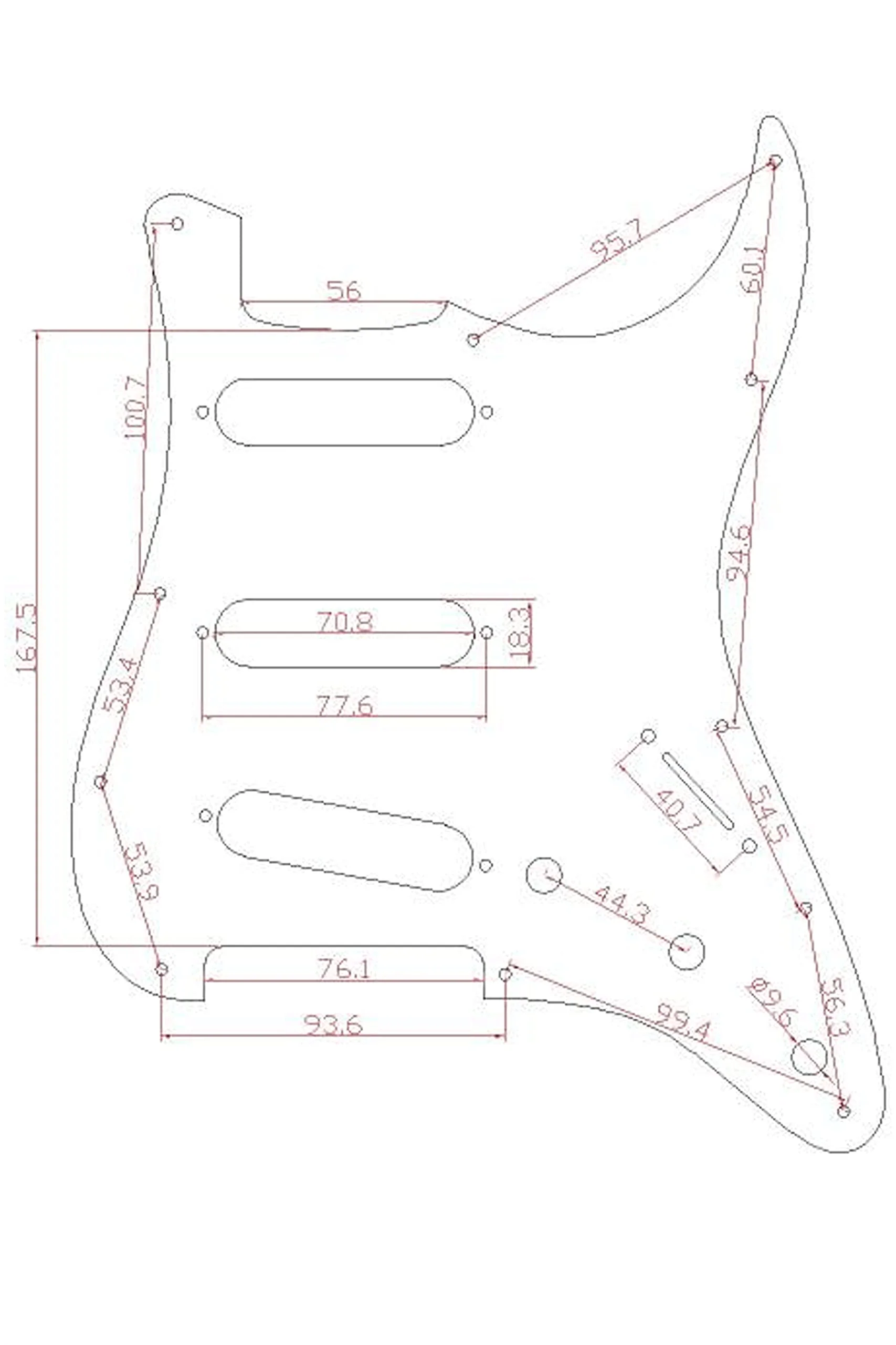 Electric Guitar Pickguard 4 Ply 11 holes SSS Single Coil Compatible with Strat Style Modern Guitar Parts Replacement Abalone Pearl 4Ply Abalone Pearl - Image 3
