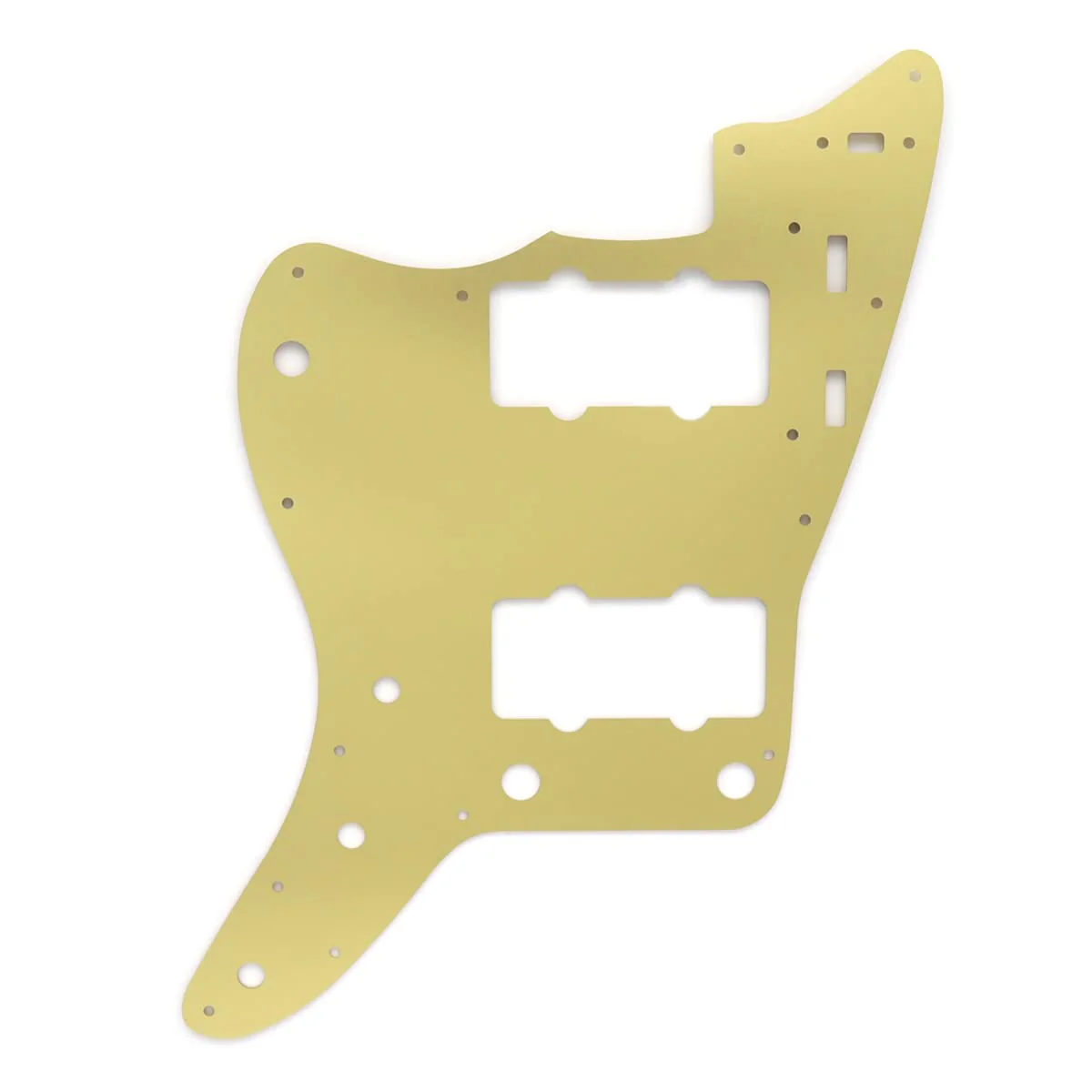 Electric Guitar Pickguard Aluminum Vintage 60s Jazzmaster Style guitar Pickguard Scratch Plate for FD Squier Jazzmaster Electric Guitar parts (Gold) Gold - Image 2
