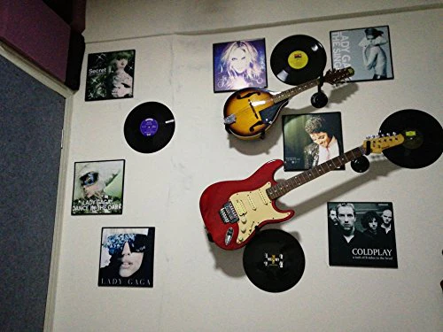 Electric Guitar Wall Hanger Ukulele Wall Mount Slatwall Horizontal Hawaiian Guitar Holder Bass Stand Rack Electric Guitar /Bass / Ukulele - Image 6