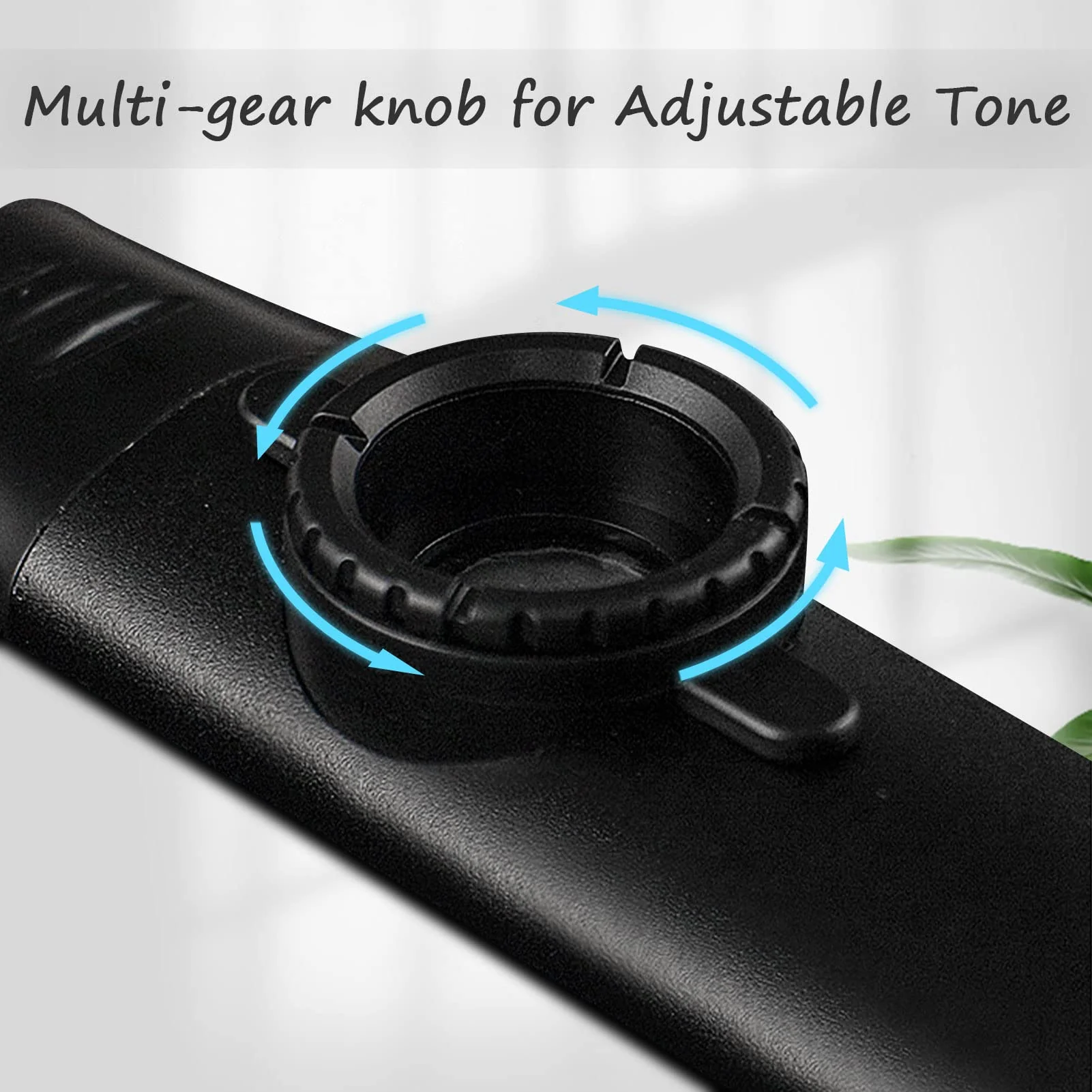 Electric Kazoo With Pickup, Professional Metal Kazoo with 5 Pcs Extra Membranes, 9.8ft Replaceable Cable and Jack, Adjustable Tone Music Instrument for Kids/Adults/Music Lovers(Electric Black) Electric Black - Image 6